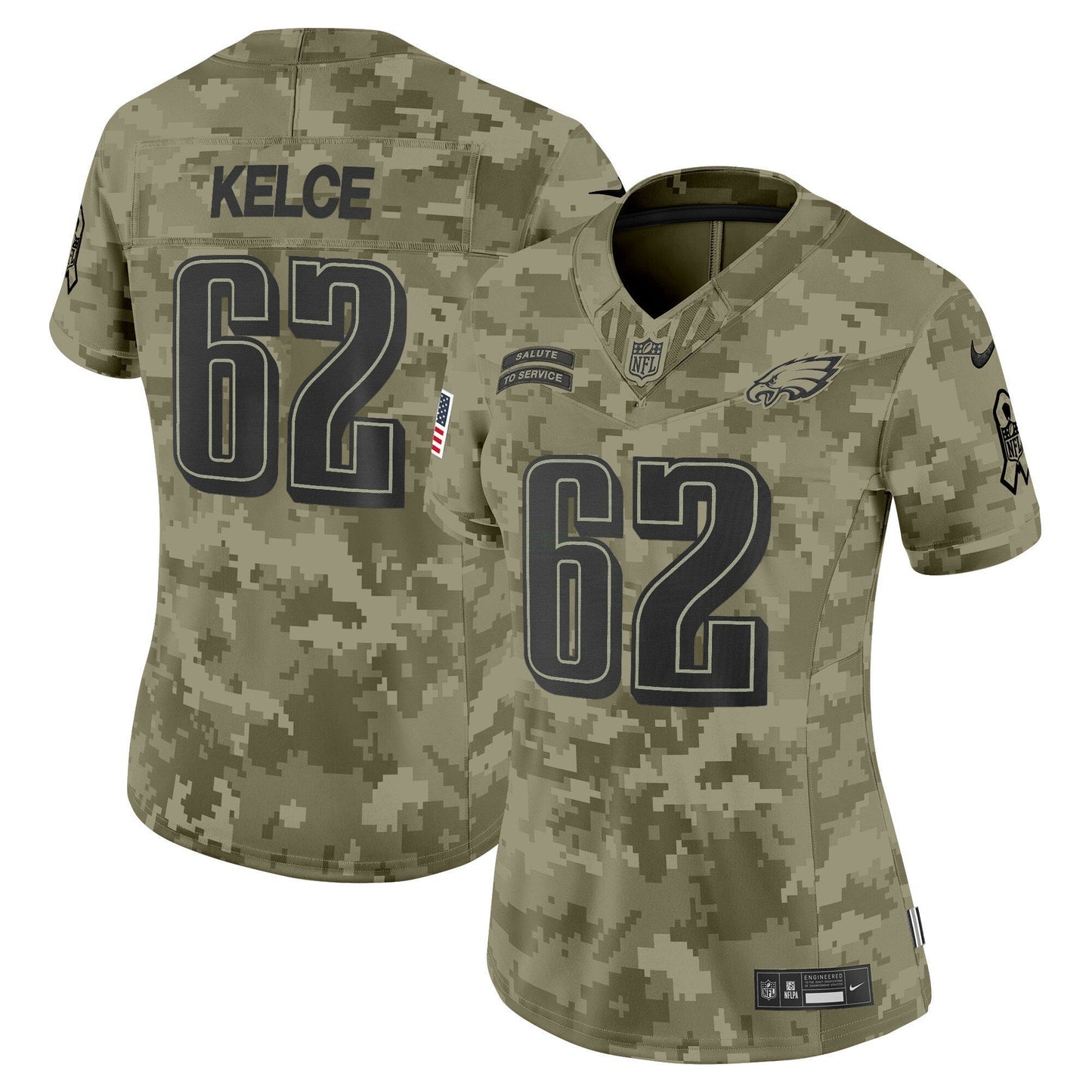 Camisa NFL Women’s Philadelphia 2024 Salute to Service Vapor Limited Jersey