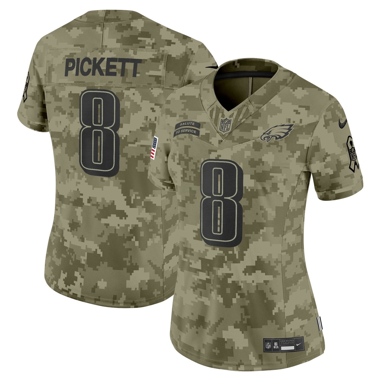 Camisa NFL Women’s Philadelphia 2024 Salute to Service Vapor Limited Jersey