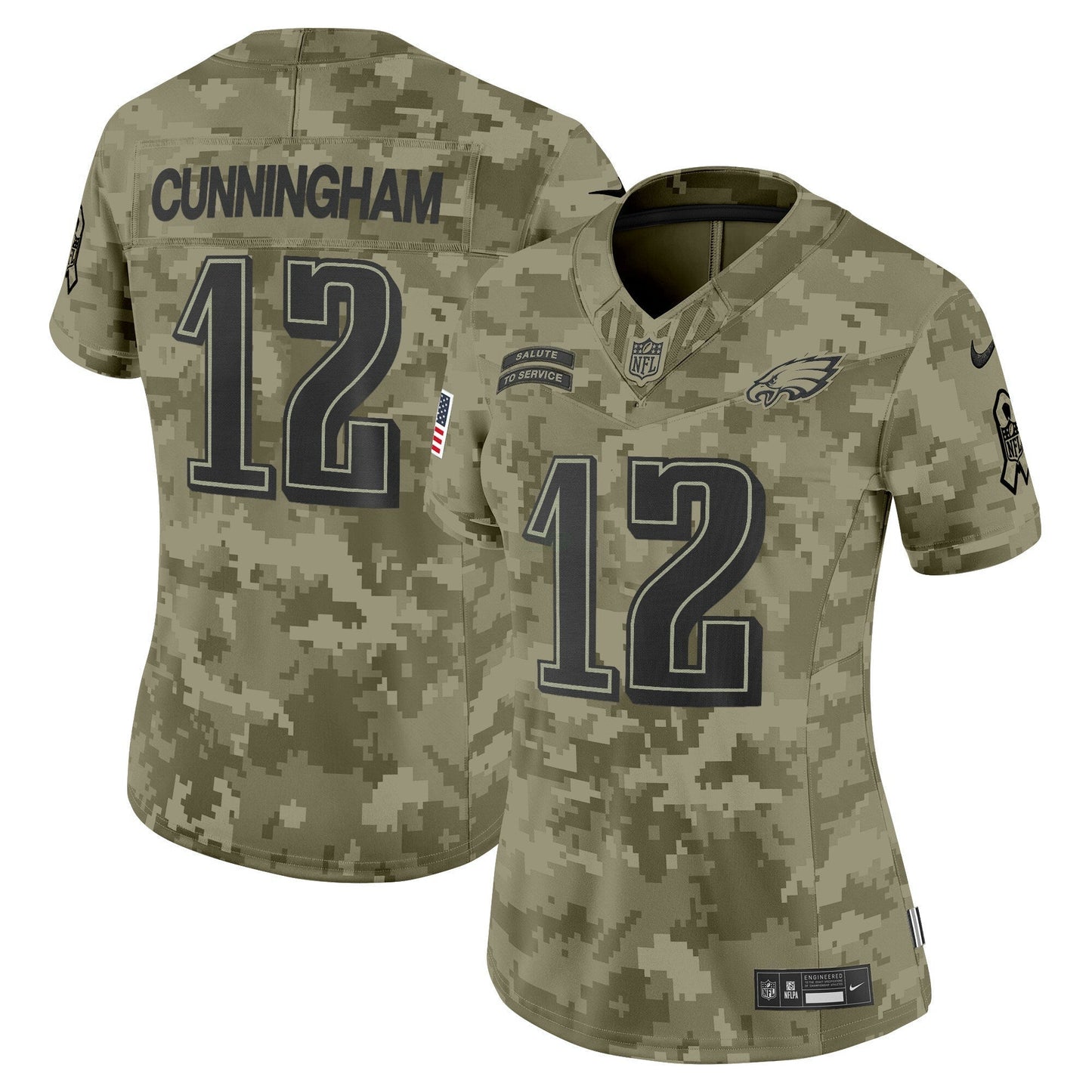 Camisa NFL Women’s Philadelphia 2024 Salute to Service Vapor Limited Jersey