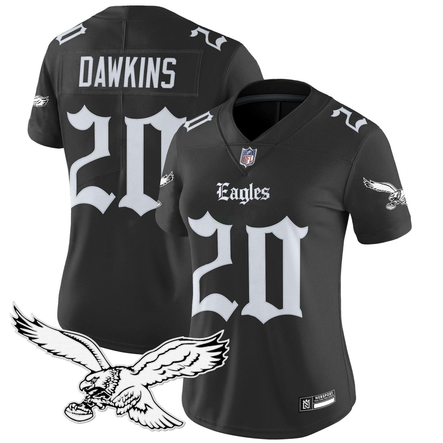 Camisa NFL Women’s Philadelphia ‘Gothic Philly Edition’ Vapor Limited Jersey