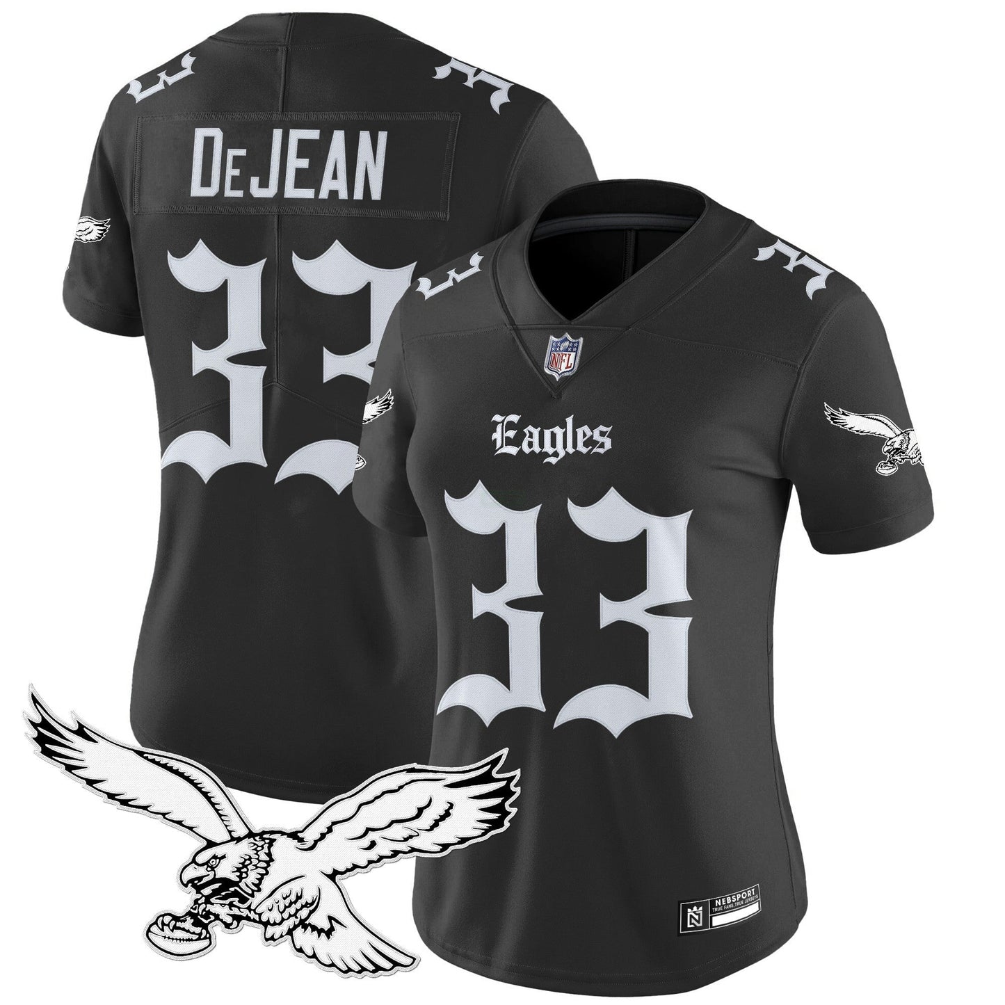Camisa NFL Women’s Philadelphia ‘Gothic Philly Edition’ Vapor Limited Jersey