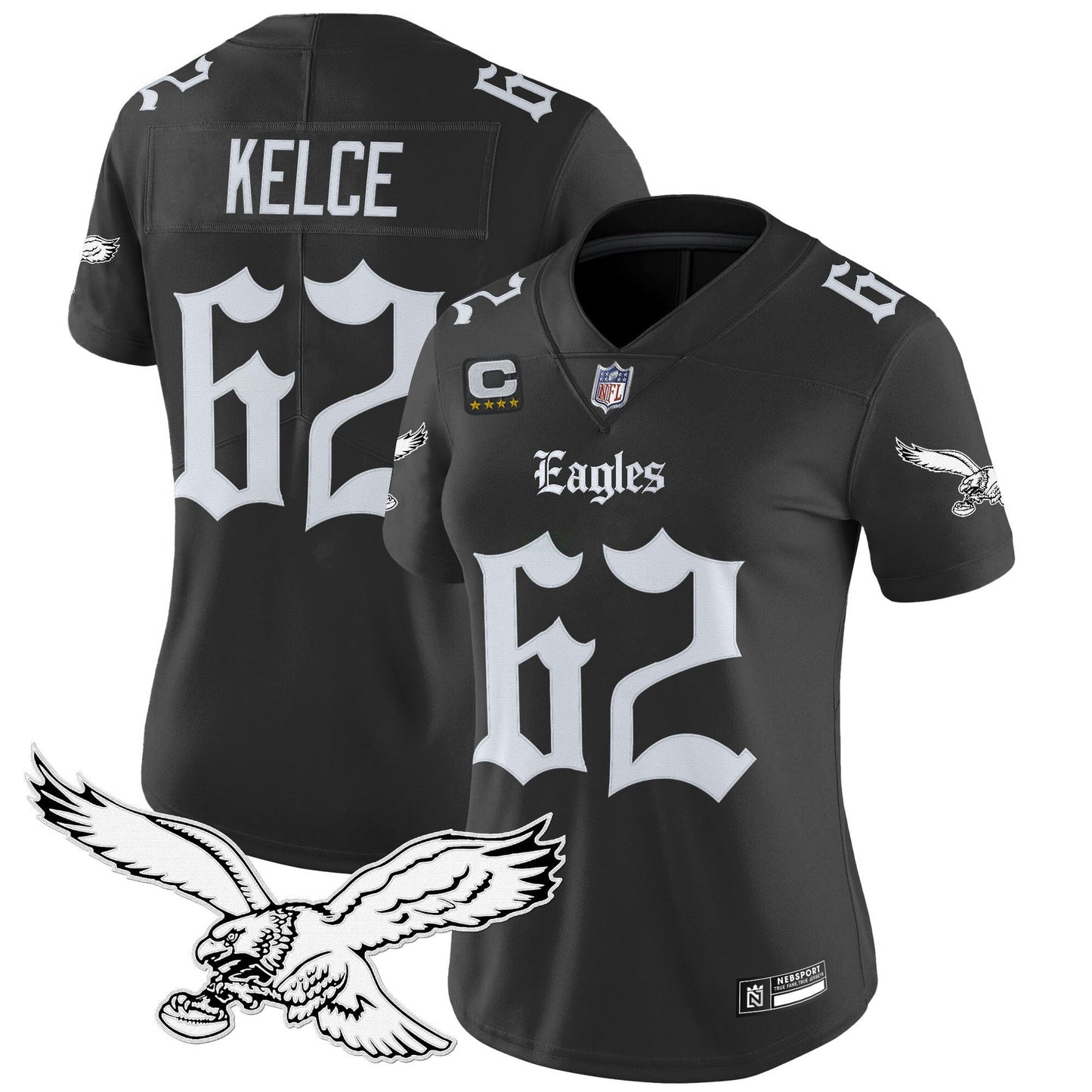 Camisa NFL Women’s Philadelphia ‘Gothic Philly Edition’ Vapor Limited Jersey