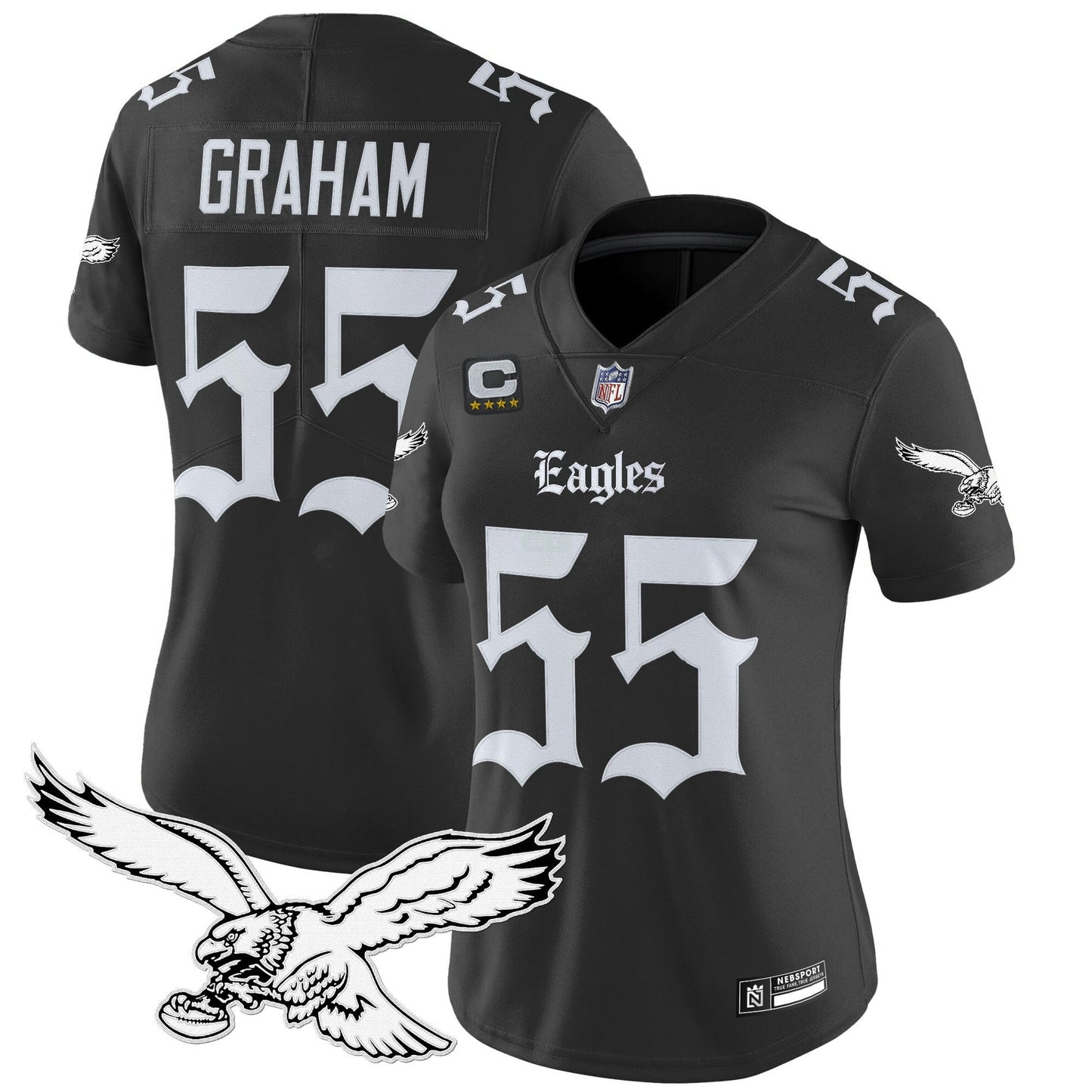 Camisa NFL Women’s Philadelphia ‘Gothic Philly Edition’ Vapor Limited Jersey