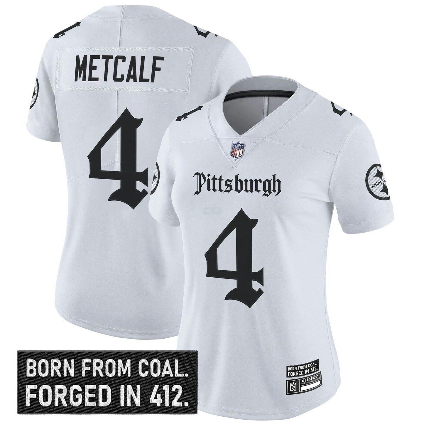 Camisa NFL Women’s Pittsburgh ‘Gothic Steel City Edition’ Vapor Limited Jersey