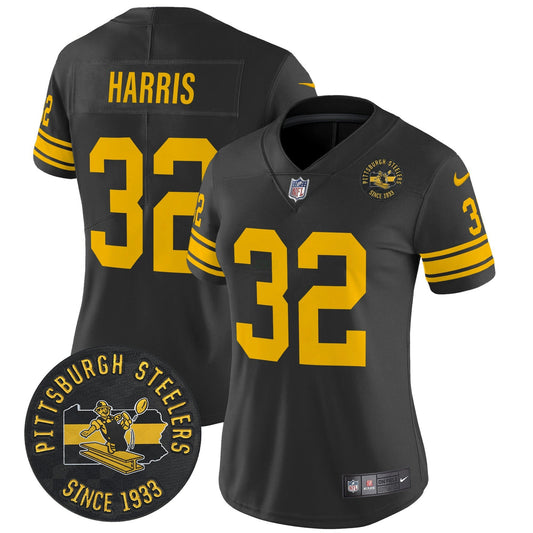 Camisa NFL Women’s Pittsburgh Throwback 1962 Vapor Limited Jersey – Est. 1933 Patch