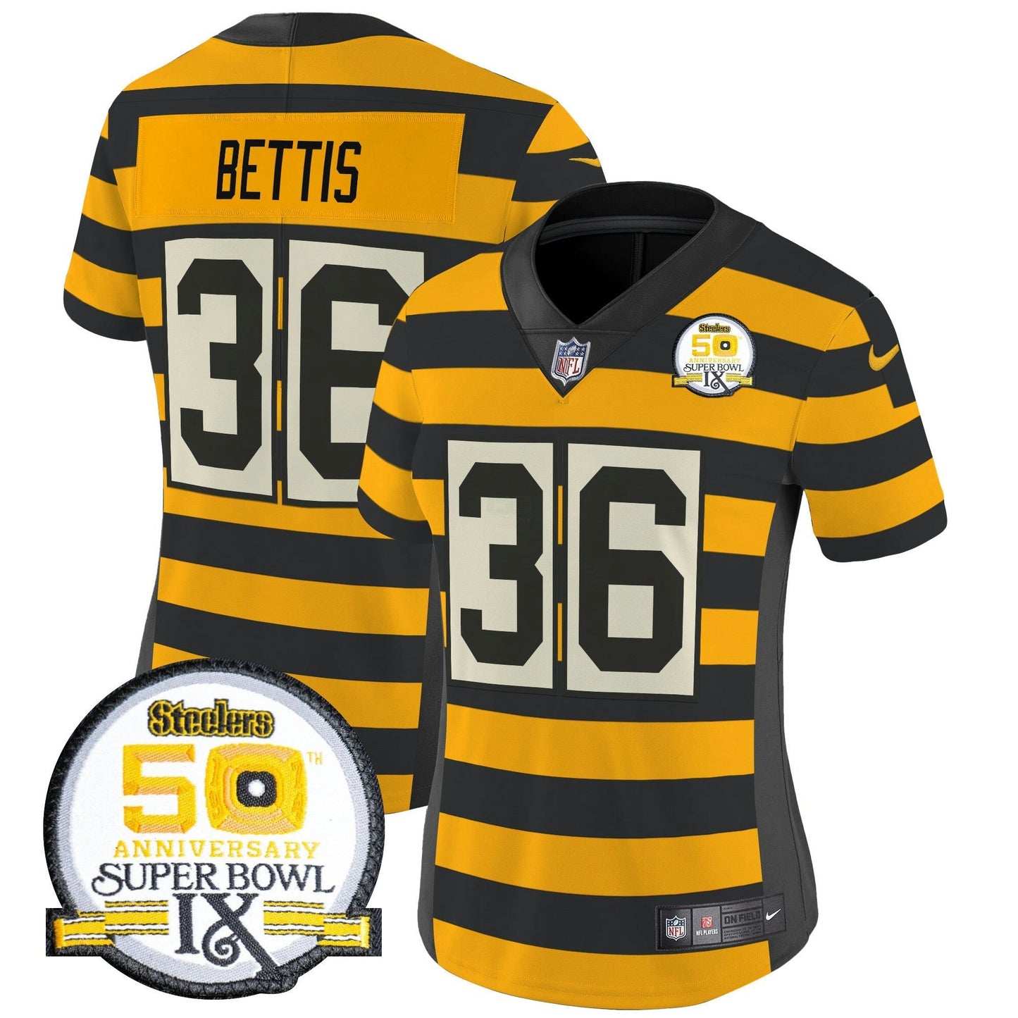Camisa NFL Women’s Pittsburgh Throwback 2024 Vapor Limited Jersey