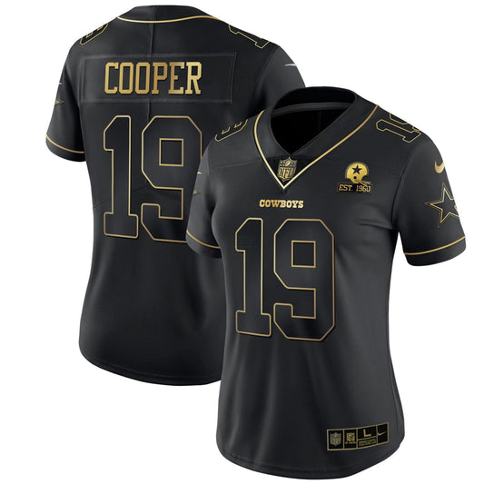 Camisa NFL Women’s Preta Dourada & Branca Dourada