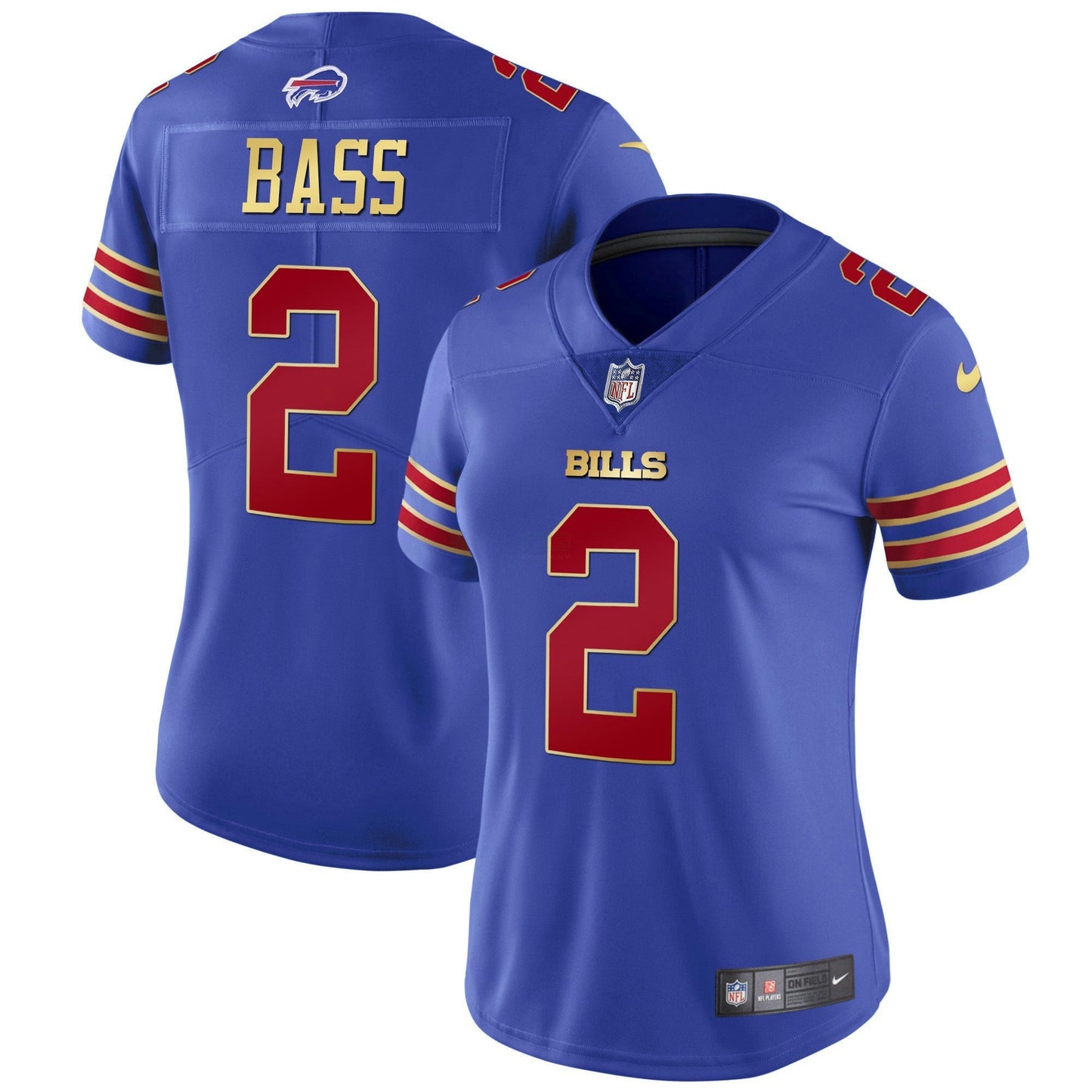 Camisa NFL Women’s Preta Vermelha Vapor Jersey