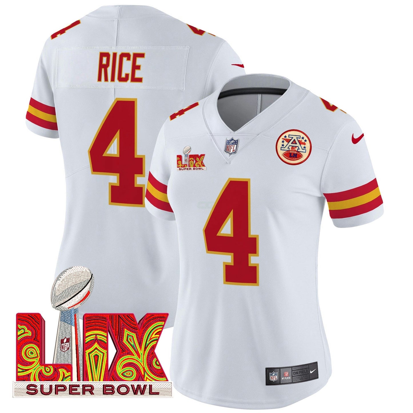 Camisa NFL Women’s Super Bowl LIX Patch Vapor Limited Jersey