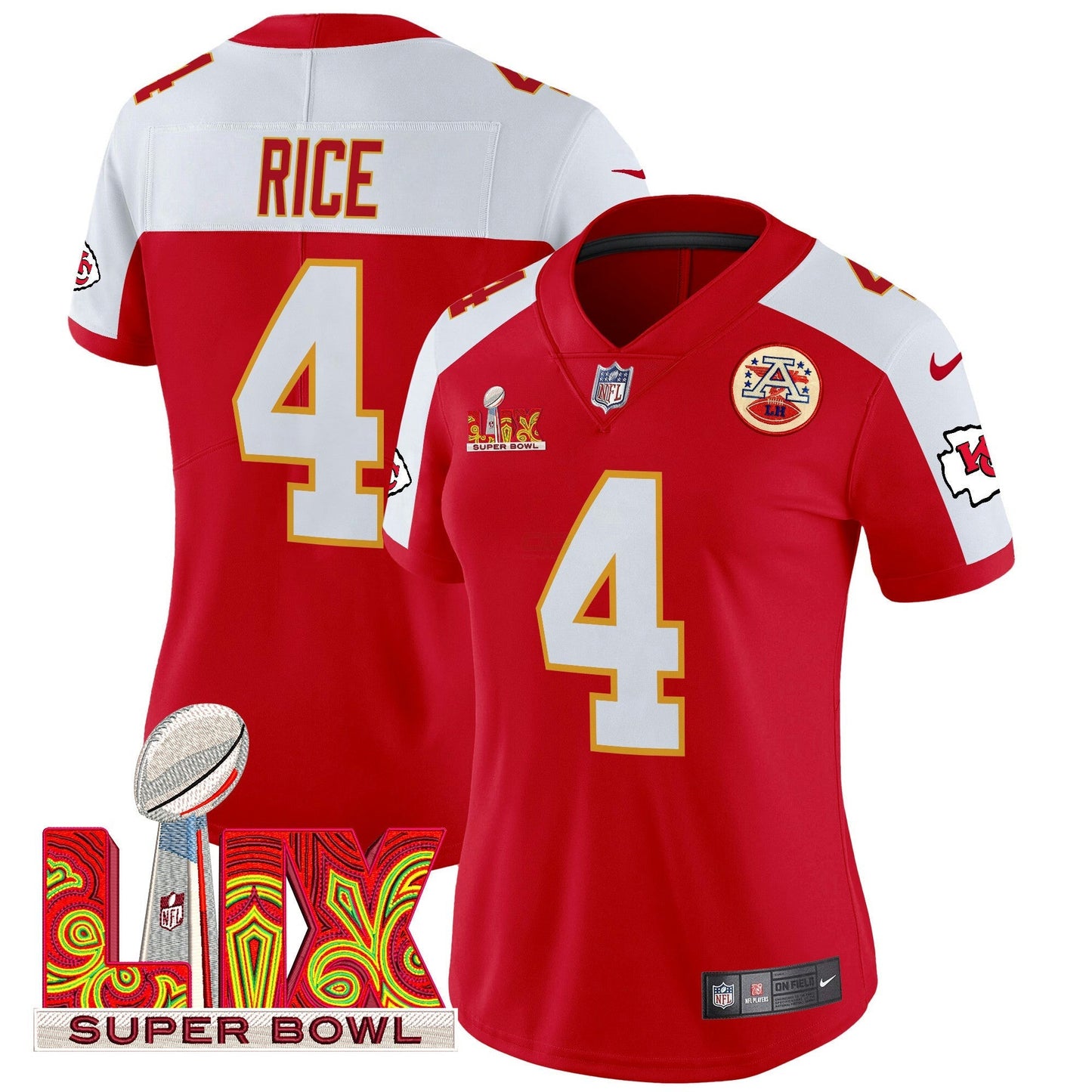 Camisa NFL Women’s Super Bowl LIX Patch Vapor Limited Jersey