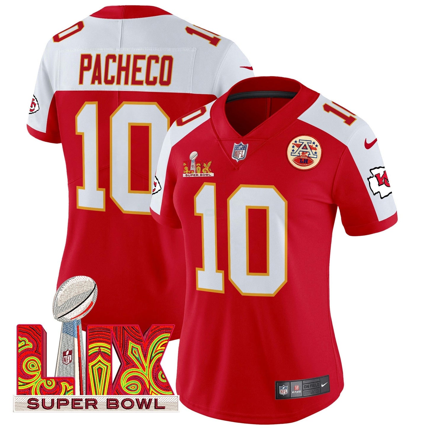 Camisa NFL Women’s Super Bowl LIX Patch Vapor Limited Jersey