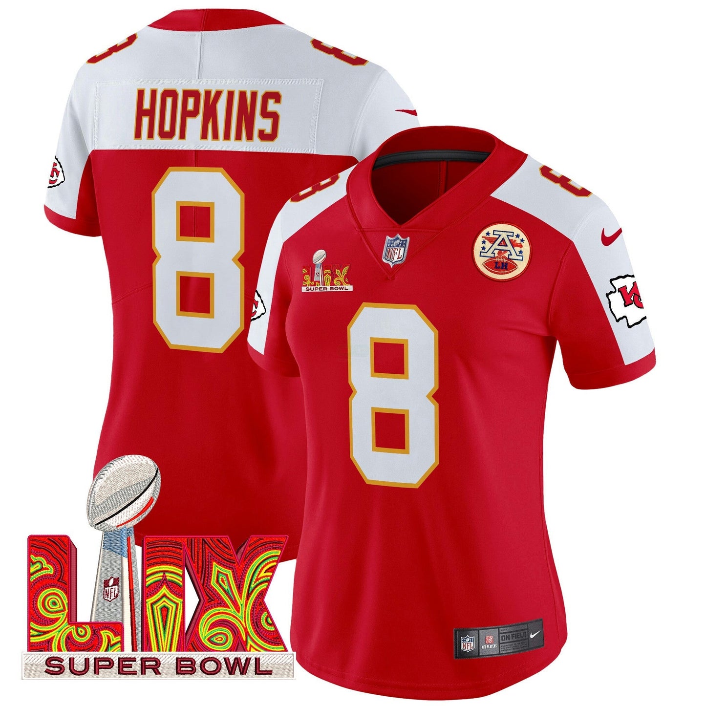 Camisa NFL Women’s Super Bowl LIX Patch Vapor Limited Jersey