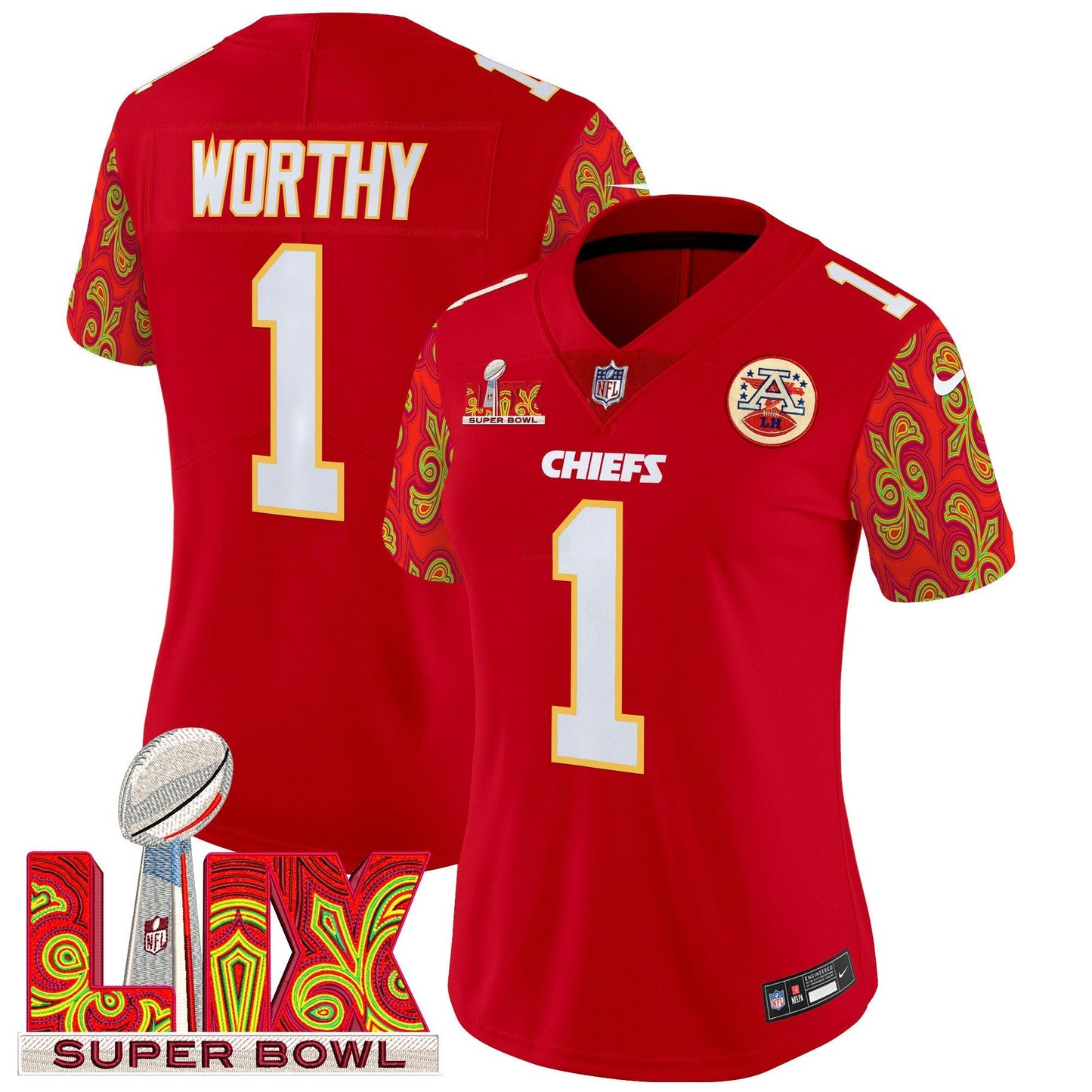 Camisa NFL Women’s Super Bowl LIX Style Vapor Limited Jersey