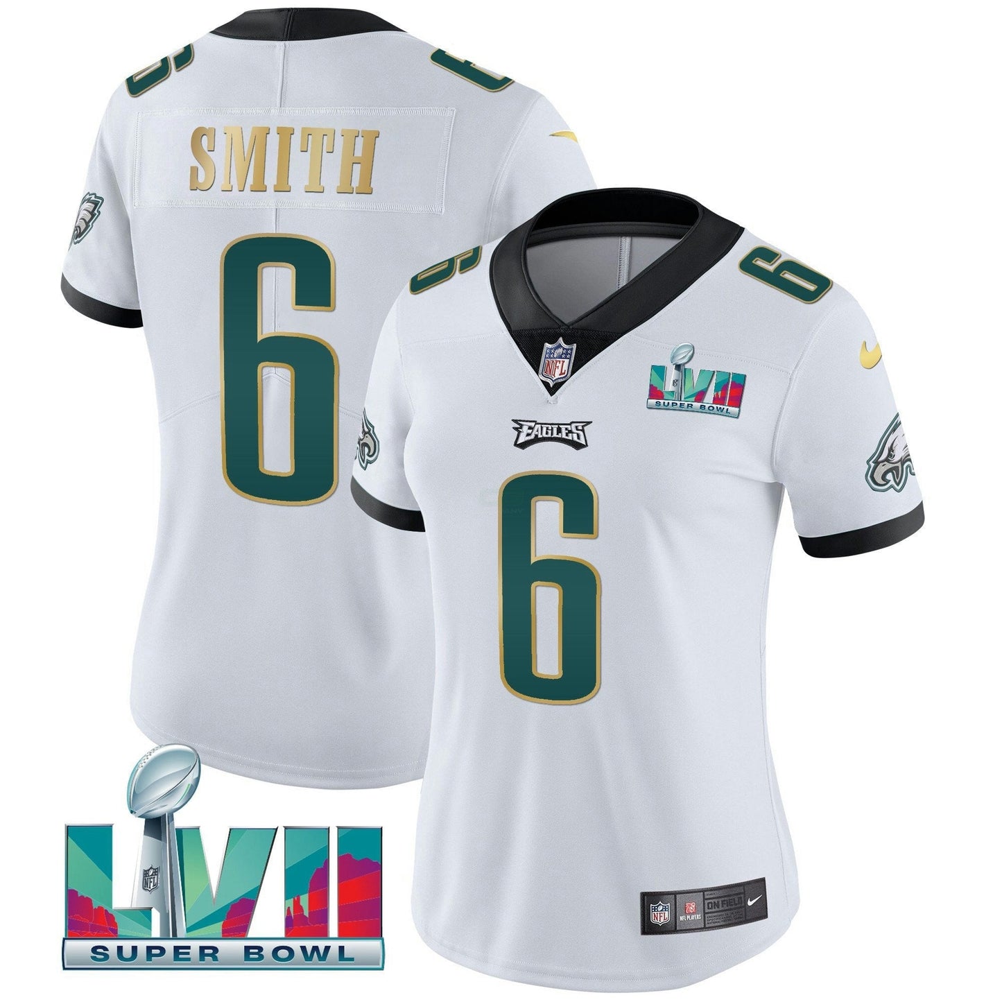 Camisa NFL Women’s Super Bowl LVII Dourada Trim Jersey