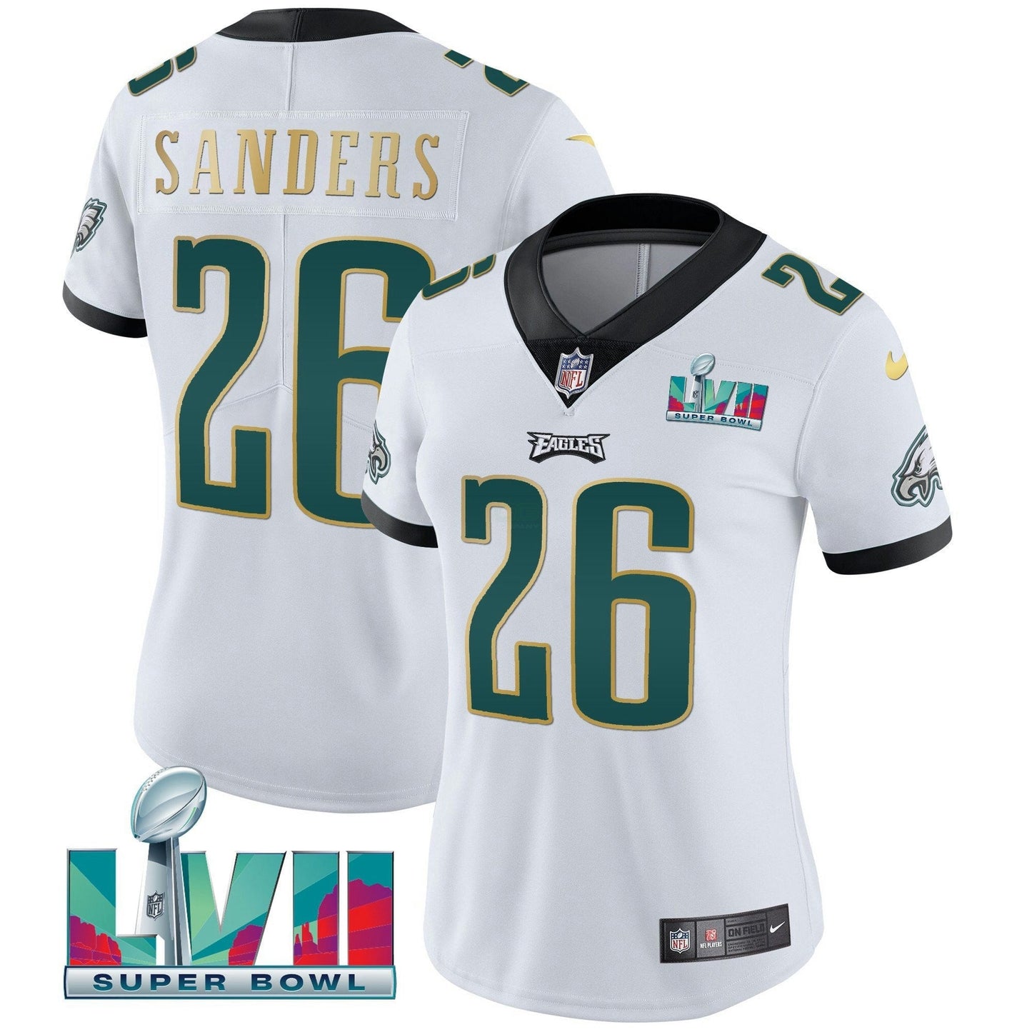 Camisa NFL Women’s Super Bowl LVII Dourada Trim Jersey
