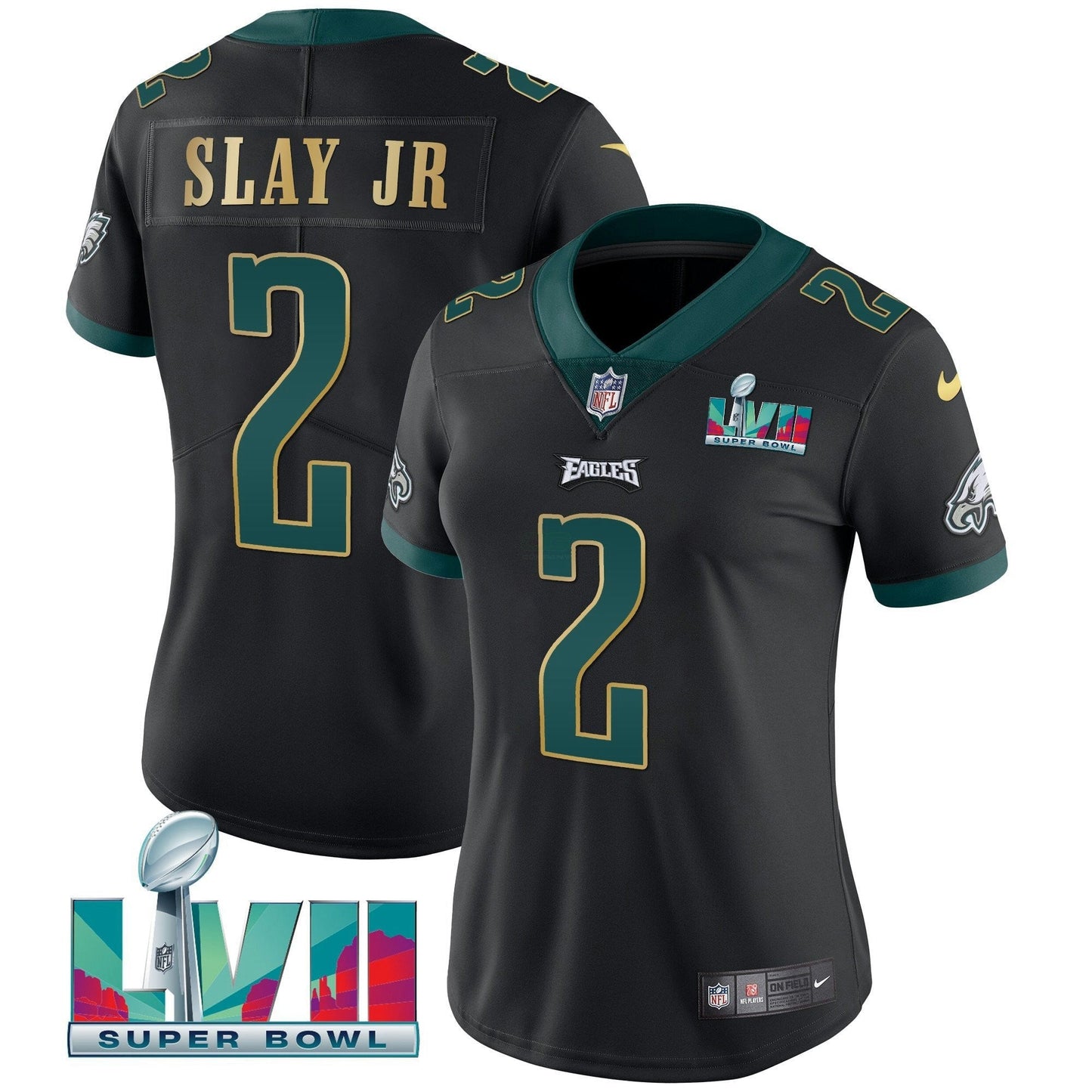 Camisa NFL Women’s Super Bowl LVII Dourada Trim Jersey