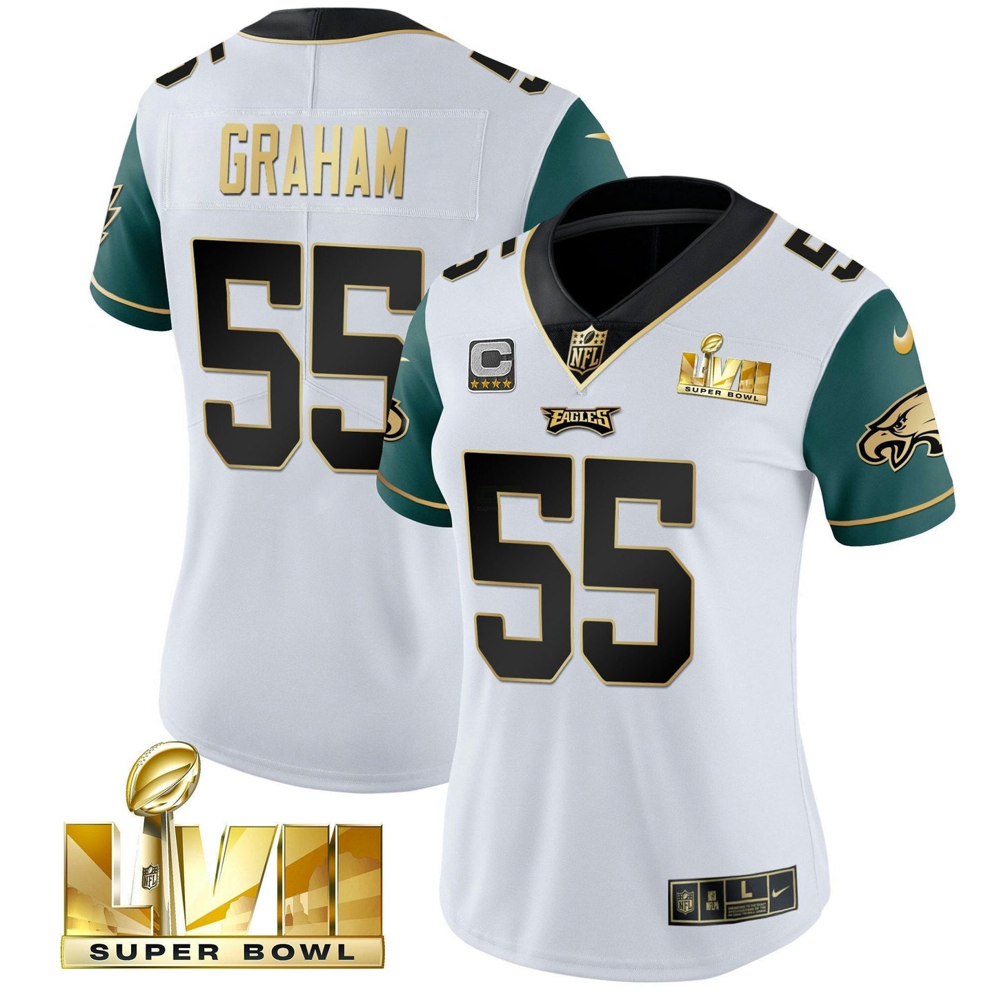 Camisa NFL Women’s Super Bowl LVII Dourada Vapor Jersey