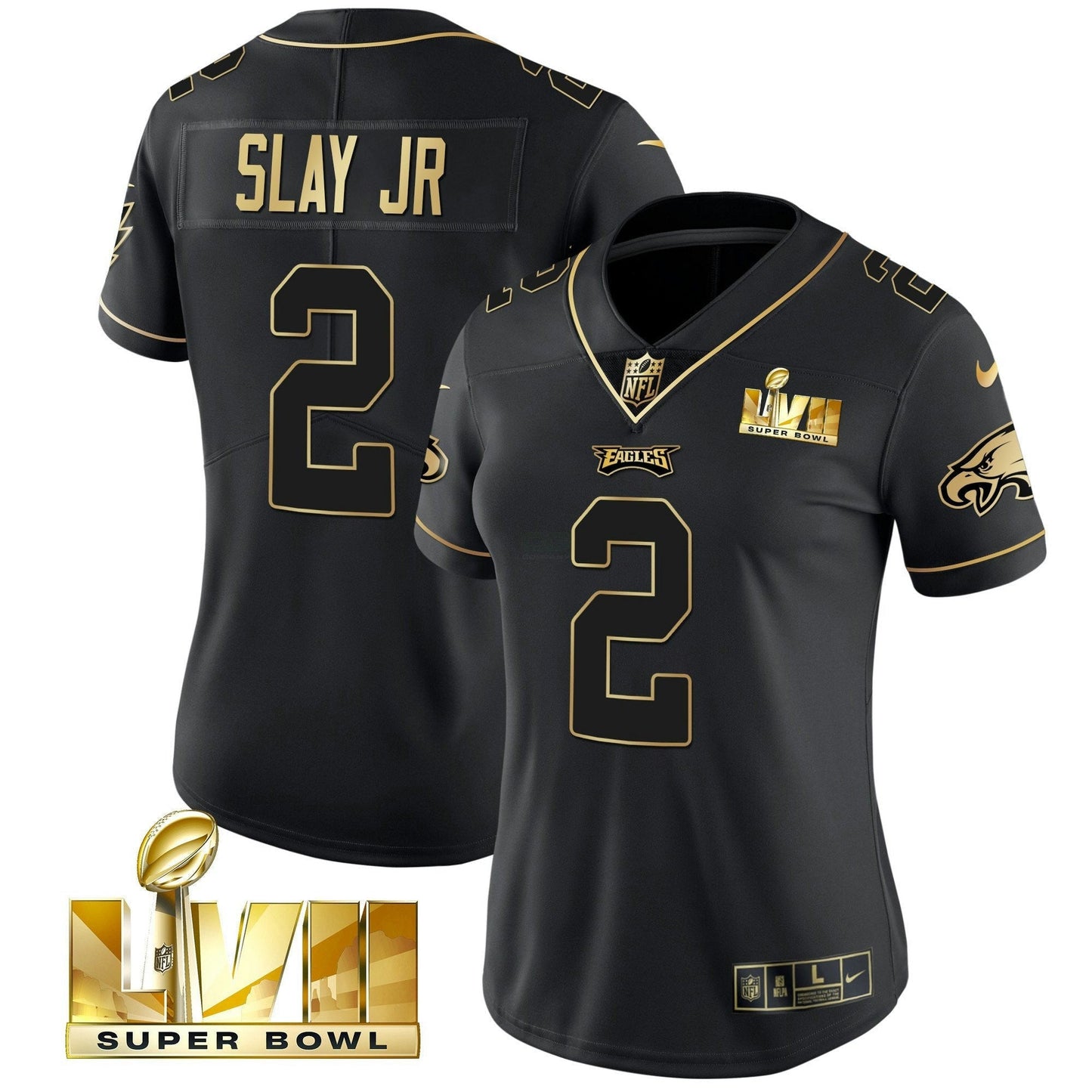 Camisa NFL Women’s Super Bowl LVII Dourada Vapor Jersey