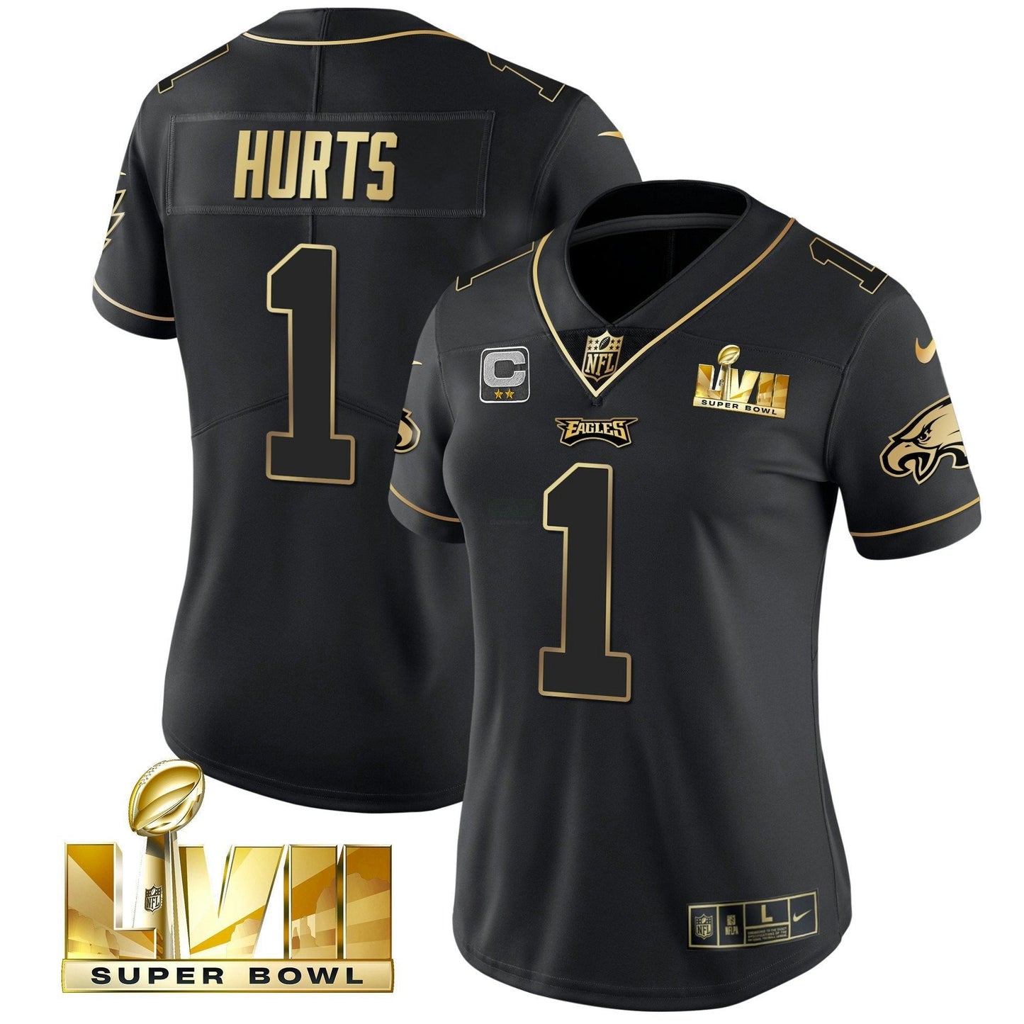 Camisa NFL Women’s Super Bowl LVII Dourada Vapor Jersey