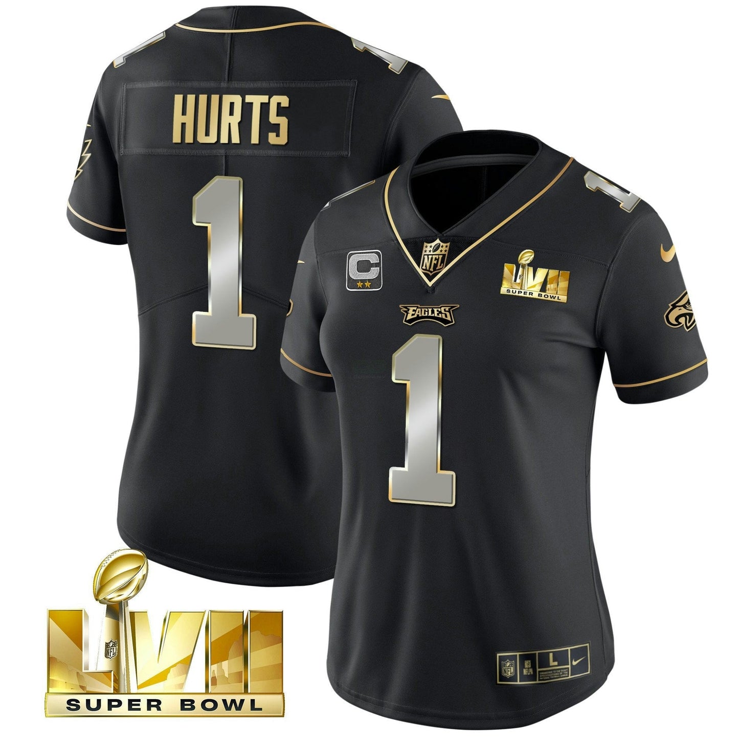 Camisa NFL Women’s Super Bowl LVII Dourada Vapor Jersey