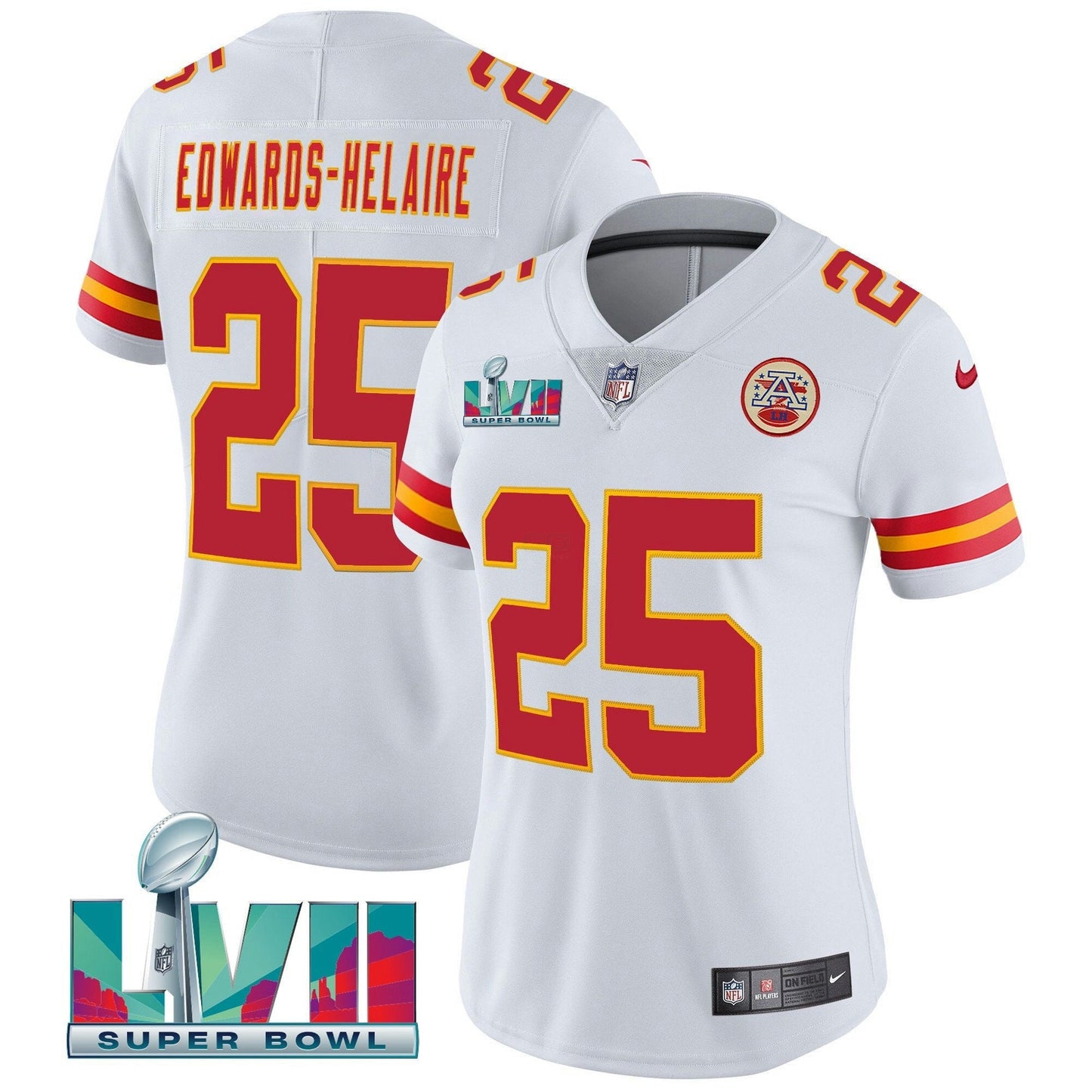 Camisa NFL Women’s Super Bowl LVII Vermelha Dourada Vapor Jersey