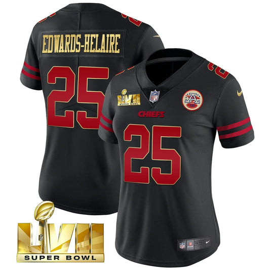 Camisa NFL Women’s Super Bowl LVII Vermelha Dourada Vapor Jersey