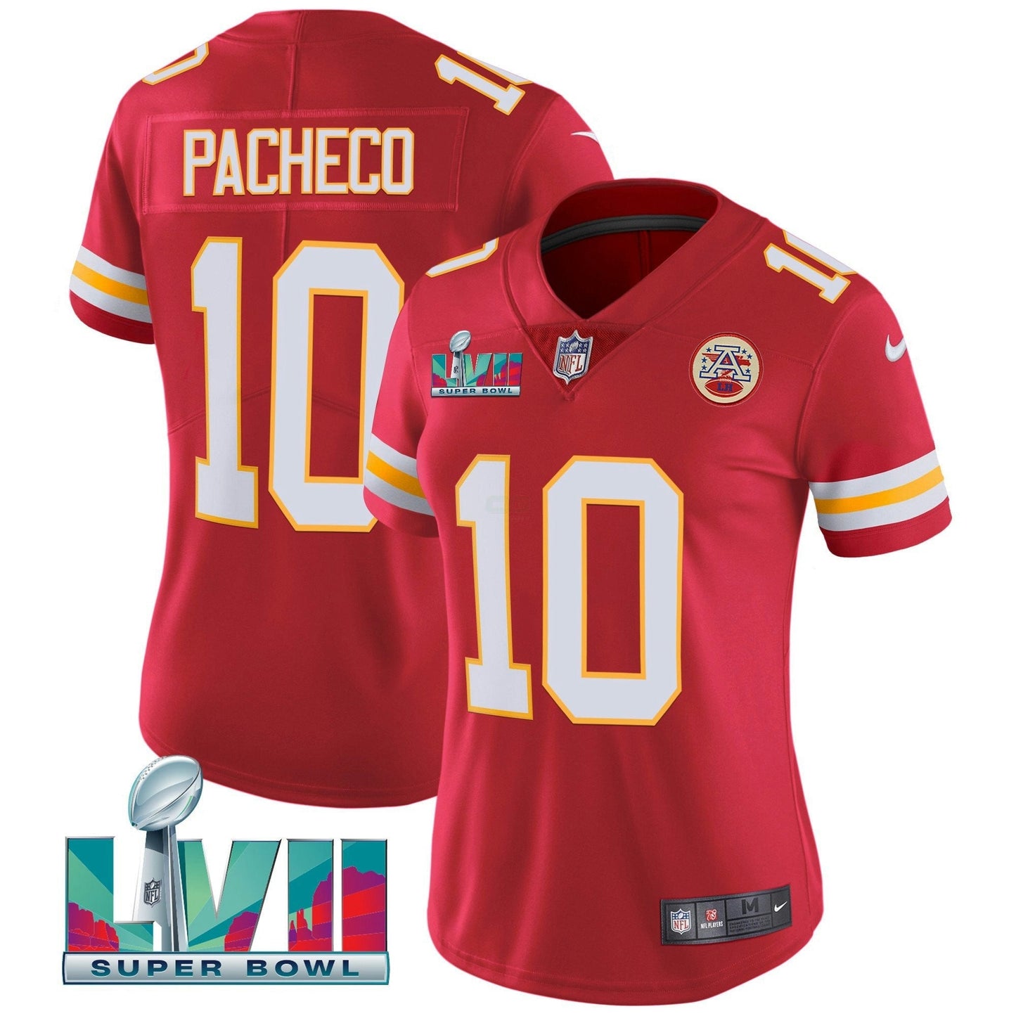 Camisa NFL Women’s Super Bowl LVII Vermelha Dourada Vapor Jersey