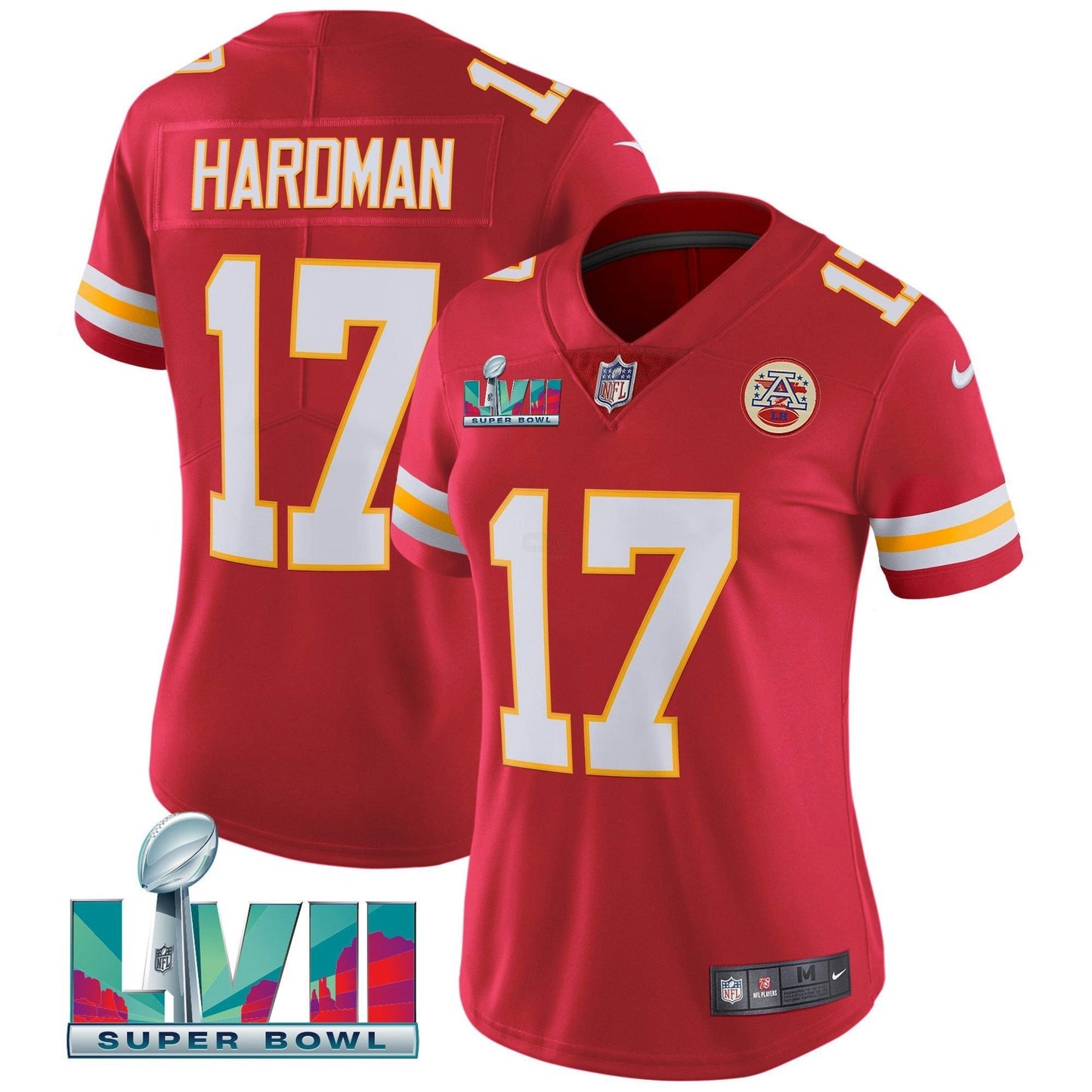 Camisa NFL Women’s Super Bowl LVII Vermelha Dourada Vapor Jersey