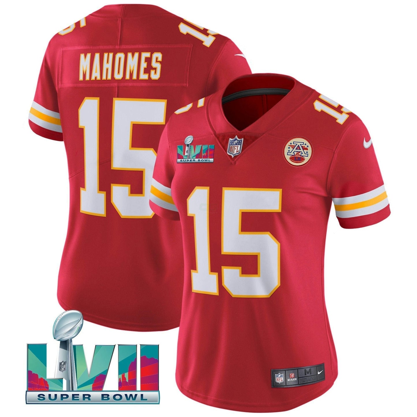 Camisa NFL Women’s Super Bowl LVII Vermelha Dourada Vapor Jersey