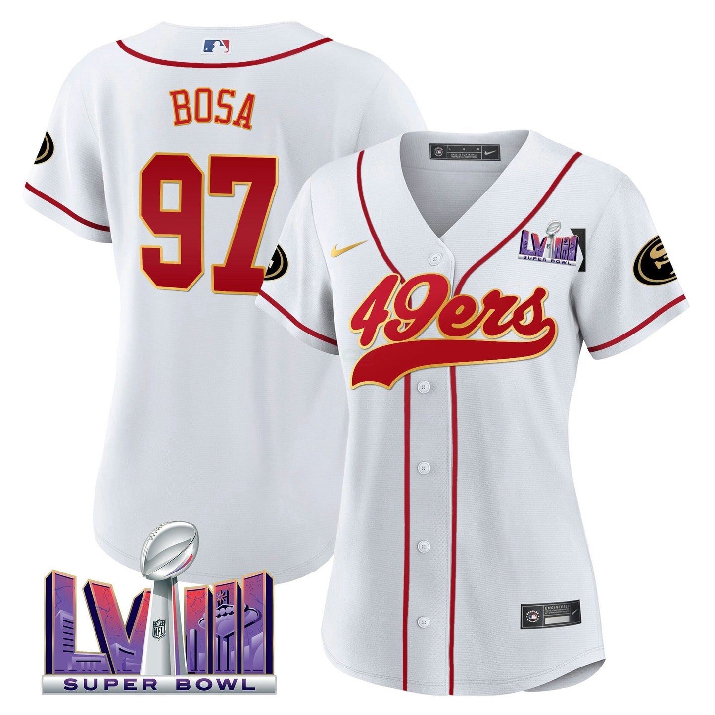 Camisa NFL Women’s Super Bowl LVIII Patch Jersey