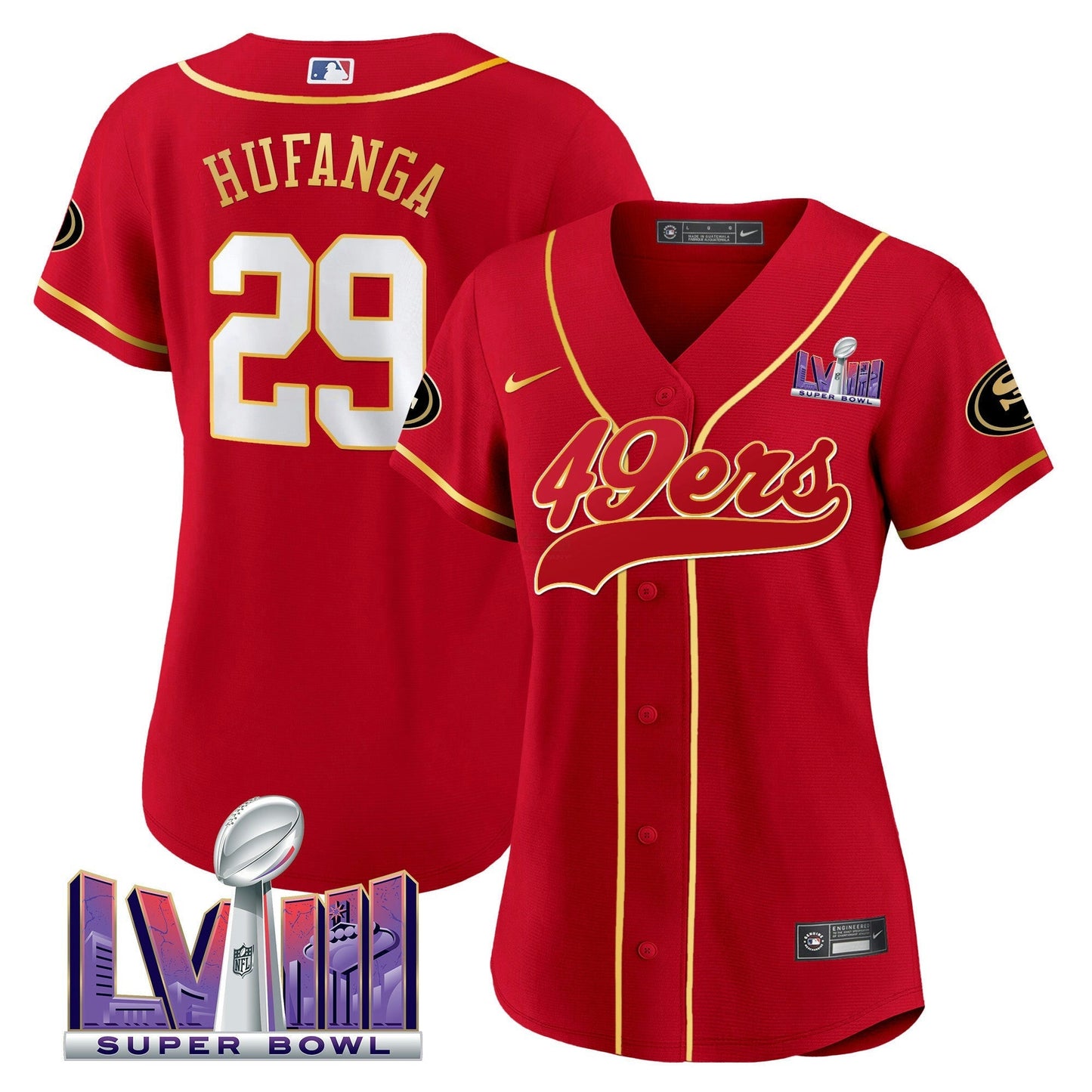Camisa NFL Women’s Super Bowl LVIII Patch Jersey