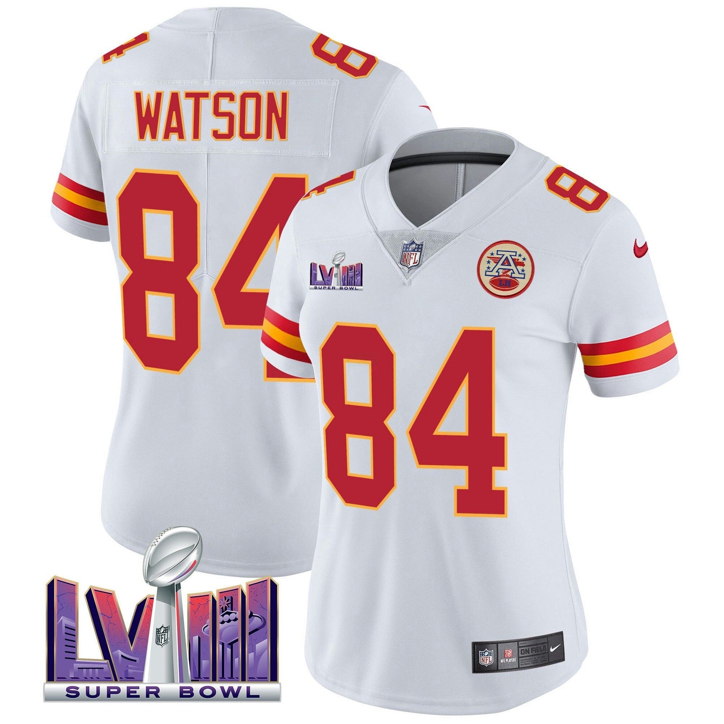 Camisa NFL Kansas City Chiefs Women’s Super Bowl LVIII Patch Vapor Jersey
