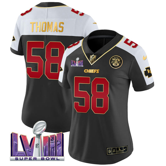 Camisa NFL Kansas City Chiefs Women’s Super Bowl LVIII Patch Vapor Jersey
