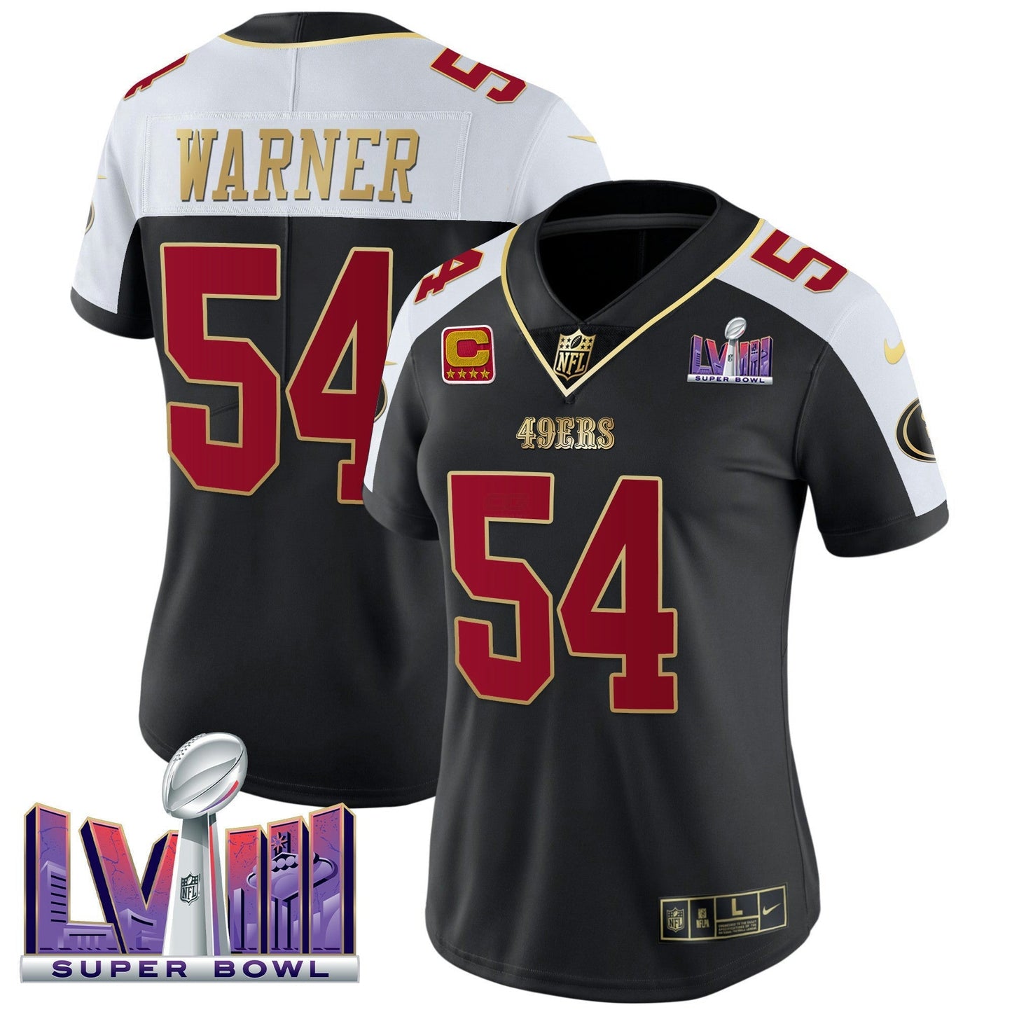 Camisa NFL Women’s Super Bowl LVIII Patch Vapor Jersey