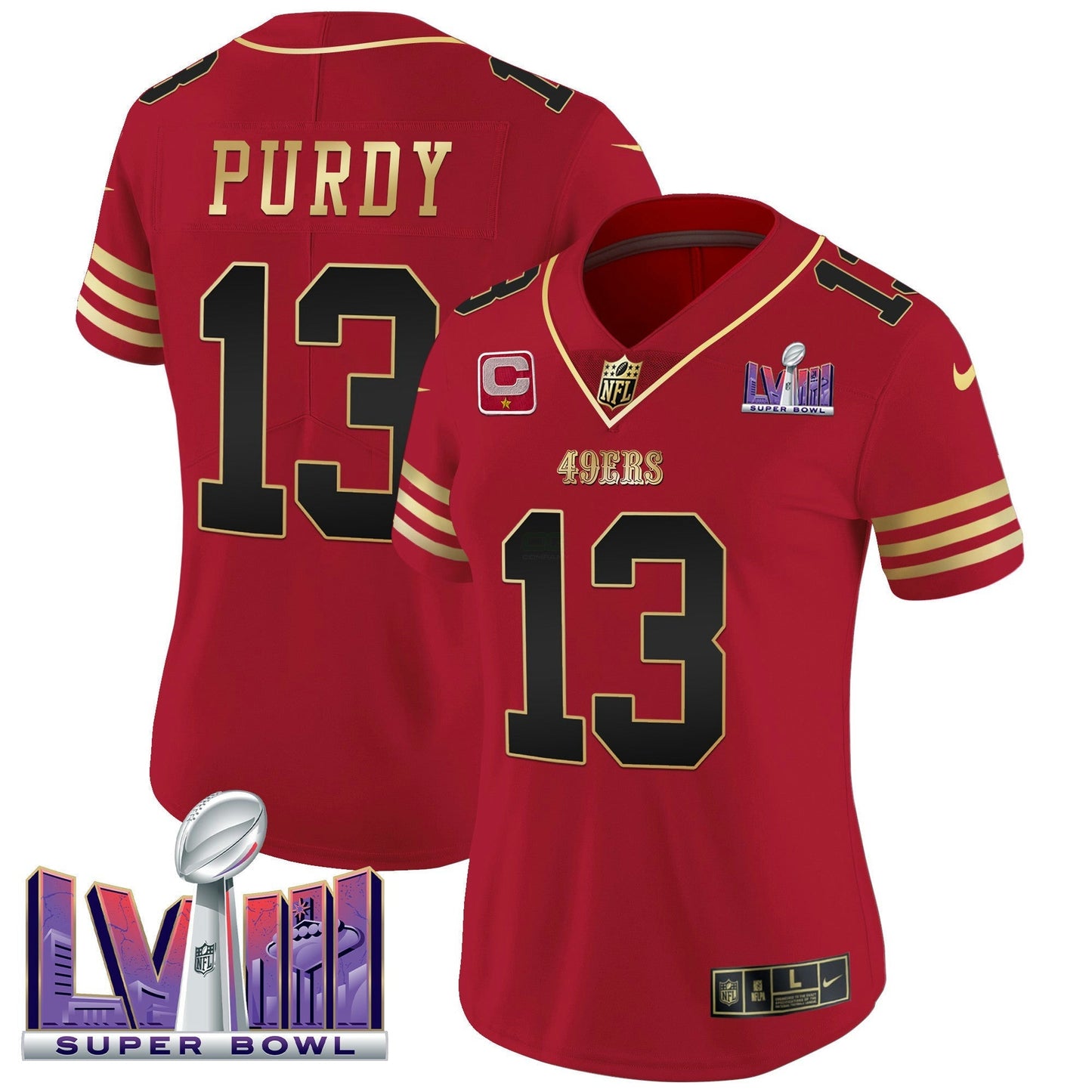 Camisa NFL Women’s Super Bowl LVIII Patch Vapor Jersey