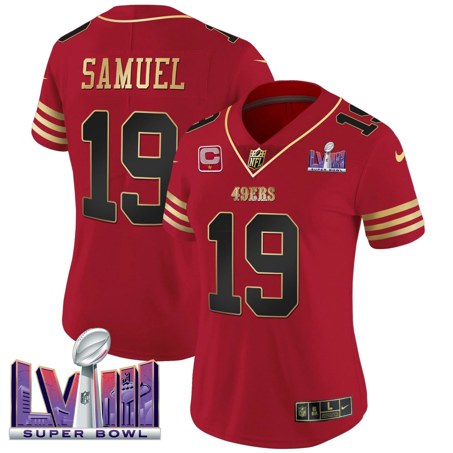 Camisa NFL Women’s Super Bowl LVIII Patch Vapor Jersey