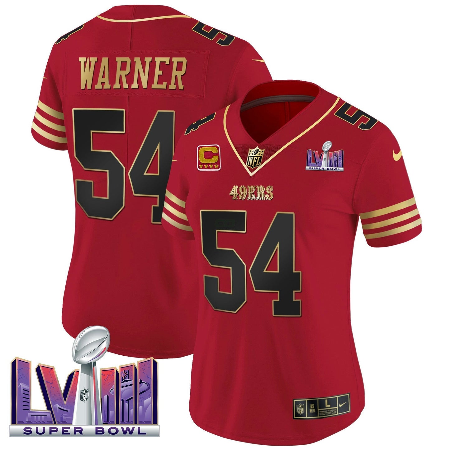 Camisa NFL Women’s Super Bowl LVIII Patch Vapor Jersey