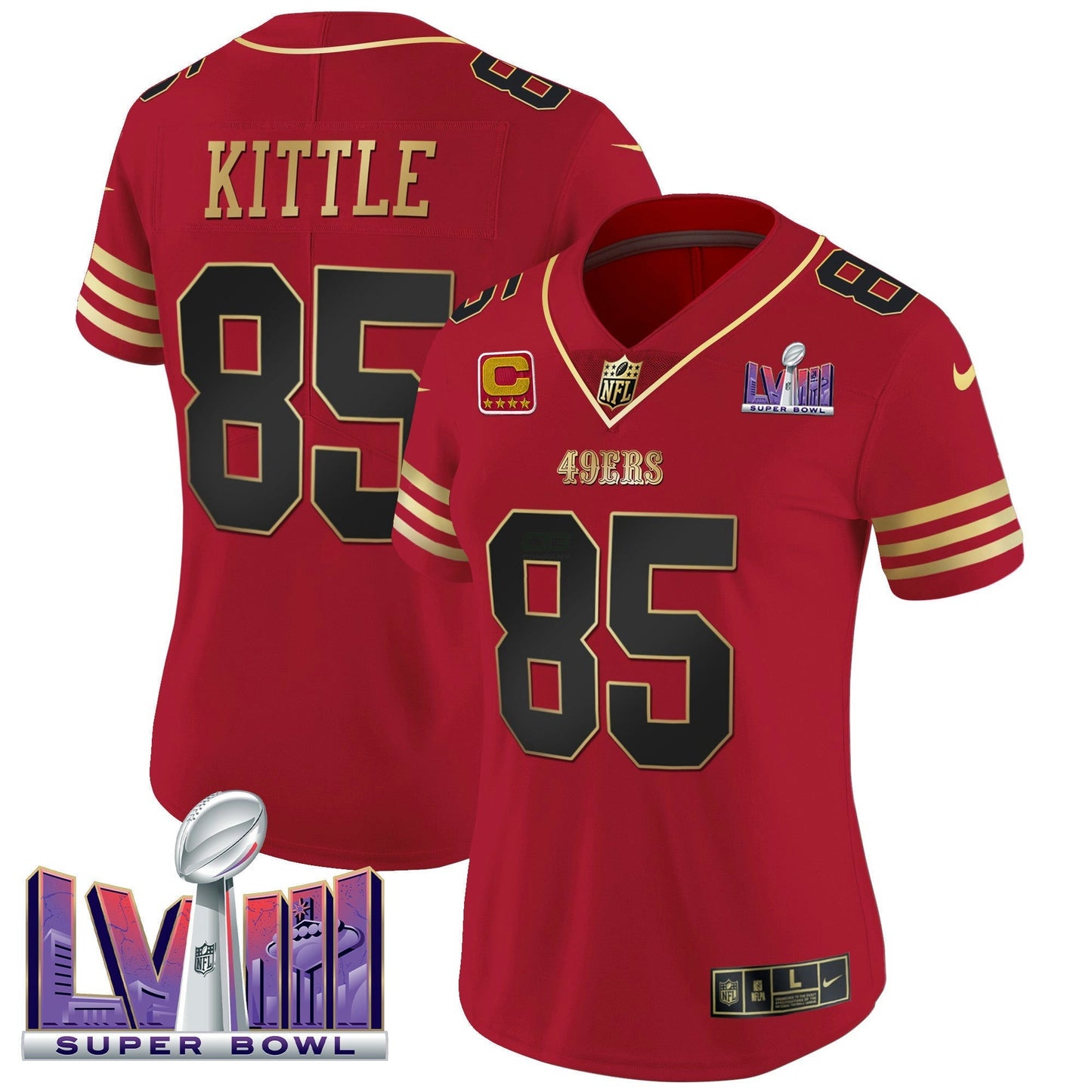 Camisa NFL Women’s Super Bowl LVIII Patch Vapor Jersey