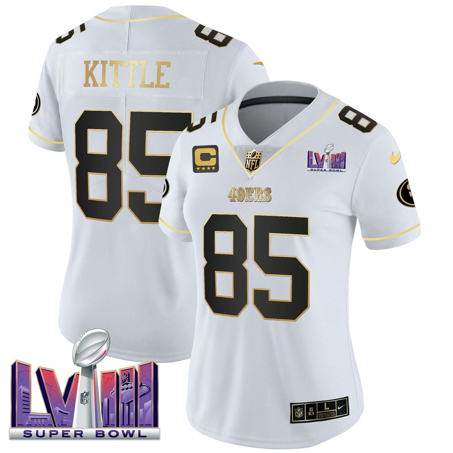 Camisa NFL Women’s Super Bowl LVIII Patch Vapor Jersey V2
