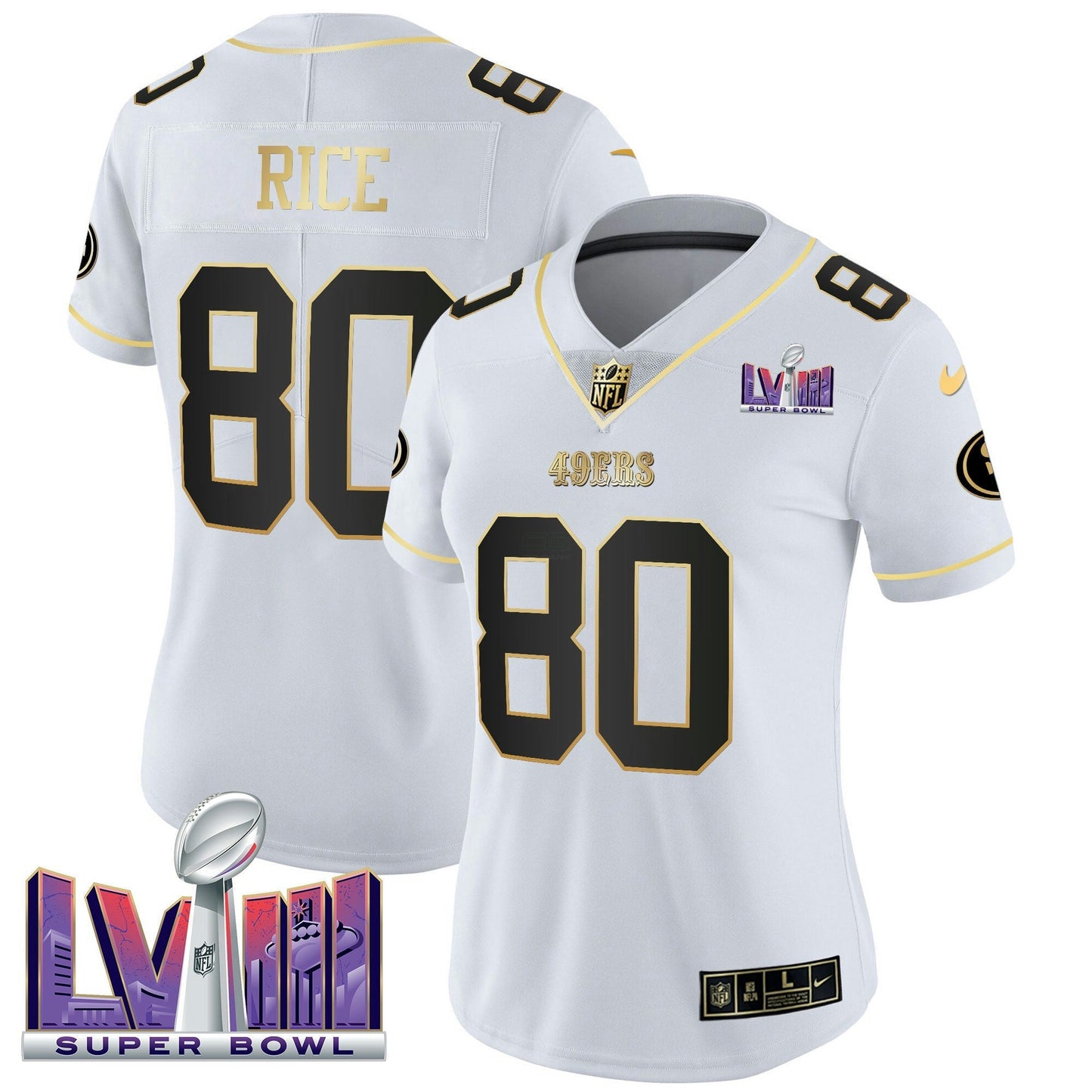Camisa NFL Women’s Super Bowl LVIII Patch Vapor Jersey V2