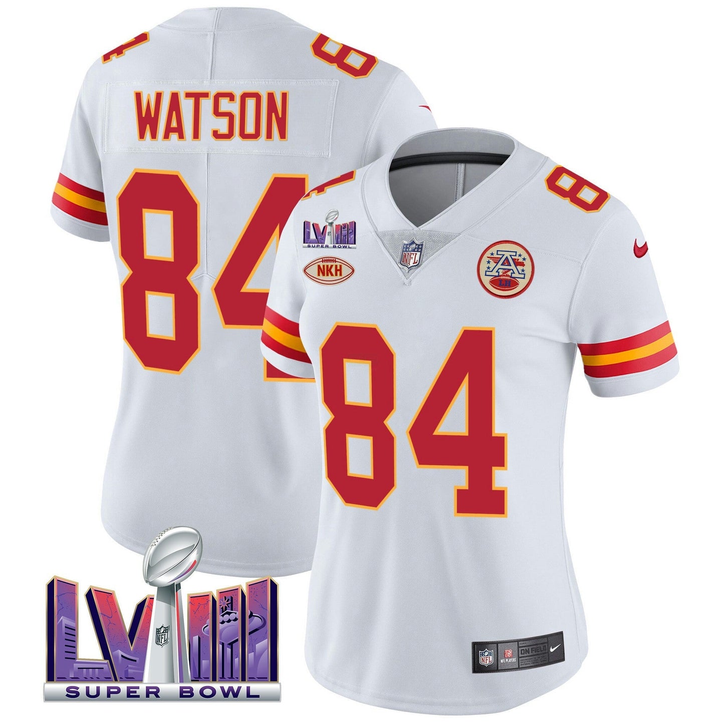 Camisa NFL Kansas City Chiefs Women’s Super Bowl LVIII Patch Vapor Jersey V2