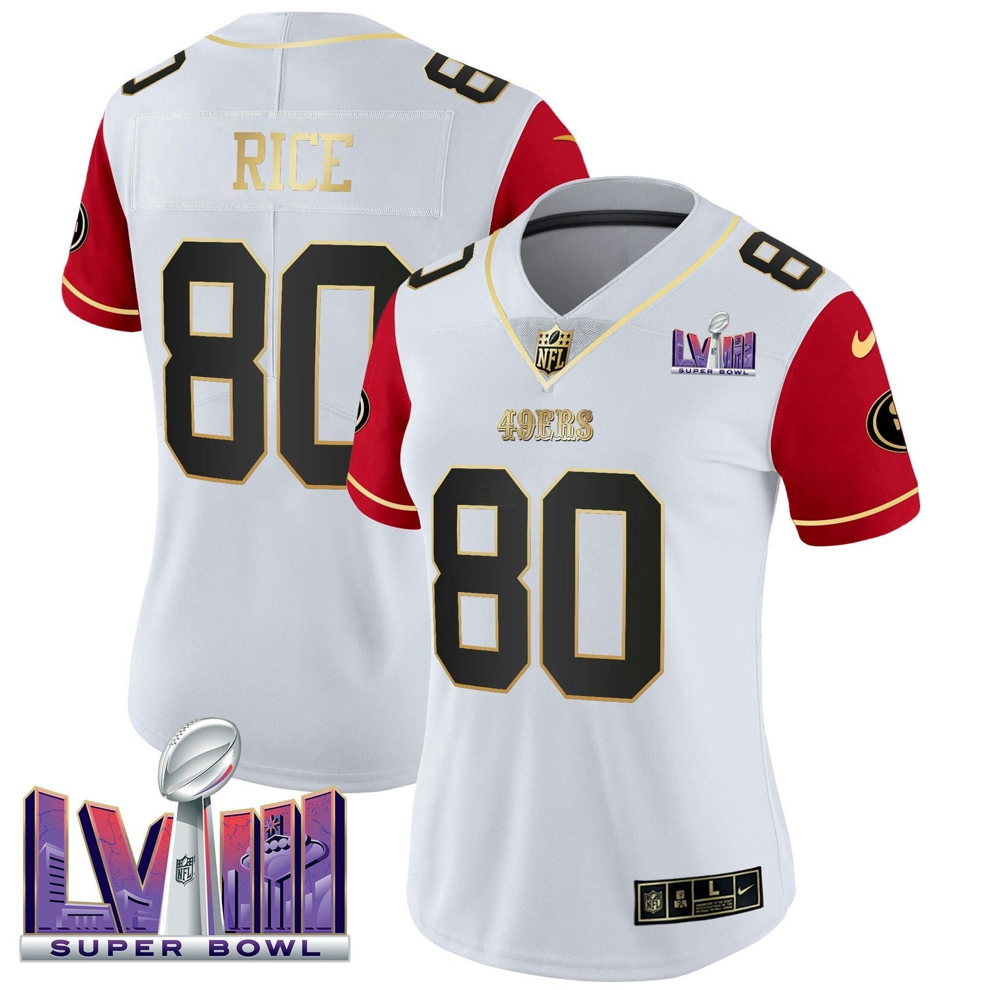 Camisa NFL Women’s Super Bowl LVIII Patch Vapor Jersey V2