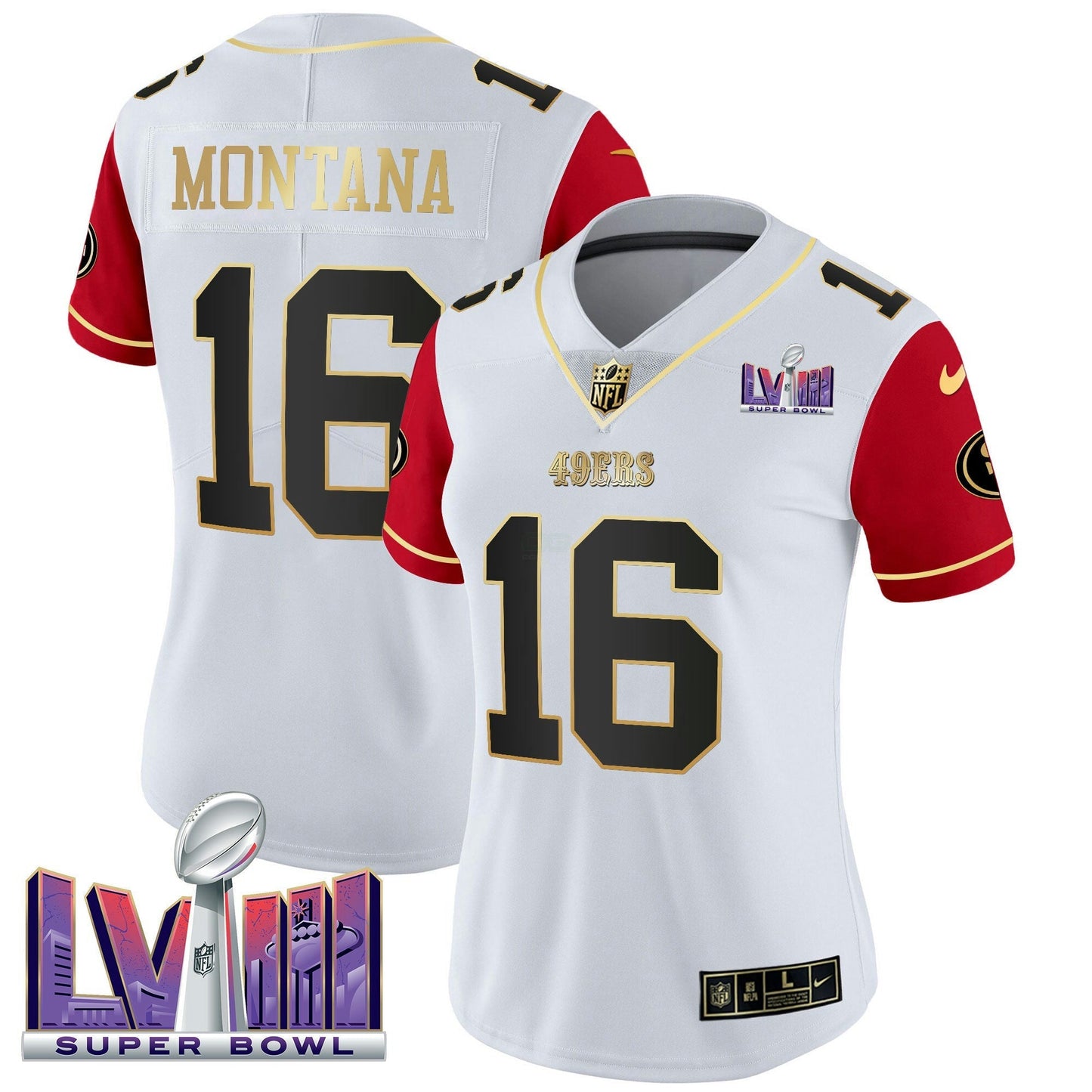 Camisa NFL Women’s Super Bowl LVIII Patch Vapor Jersey V2