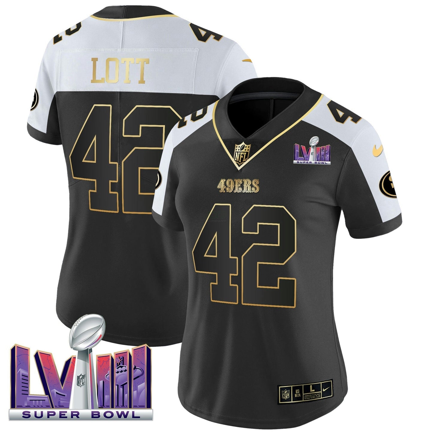 Camisa NFL Women’s Super Bowl LVIII Patch Vapor Jersey V2