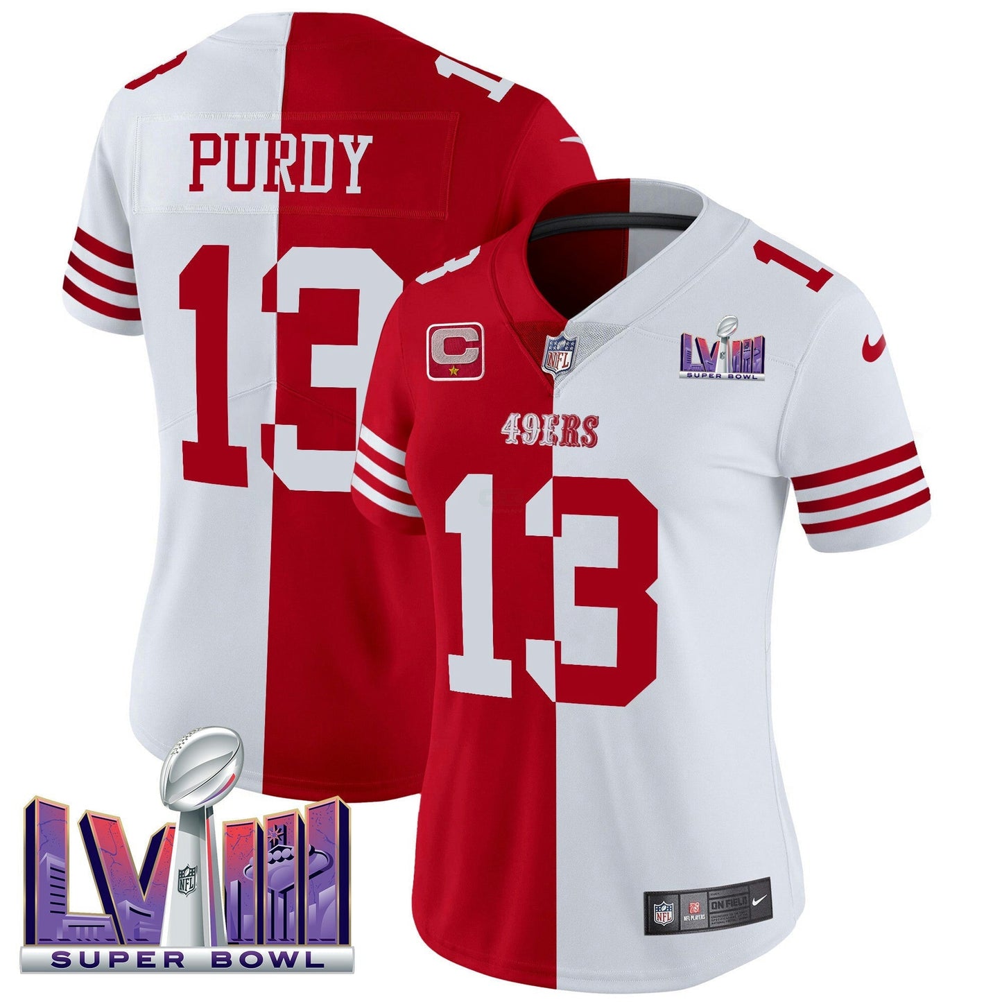 Camisa NFL Women’s Super Bowl LVIII Patch Vapor Jersey V2