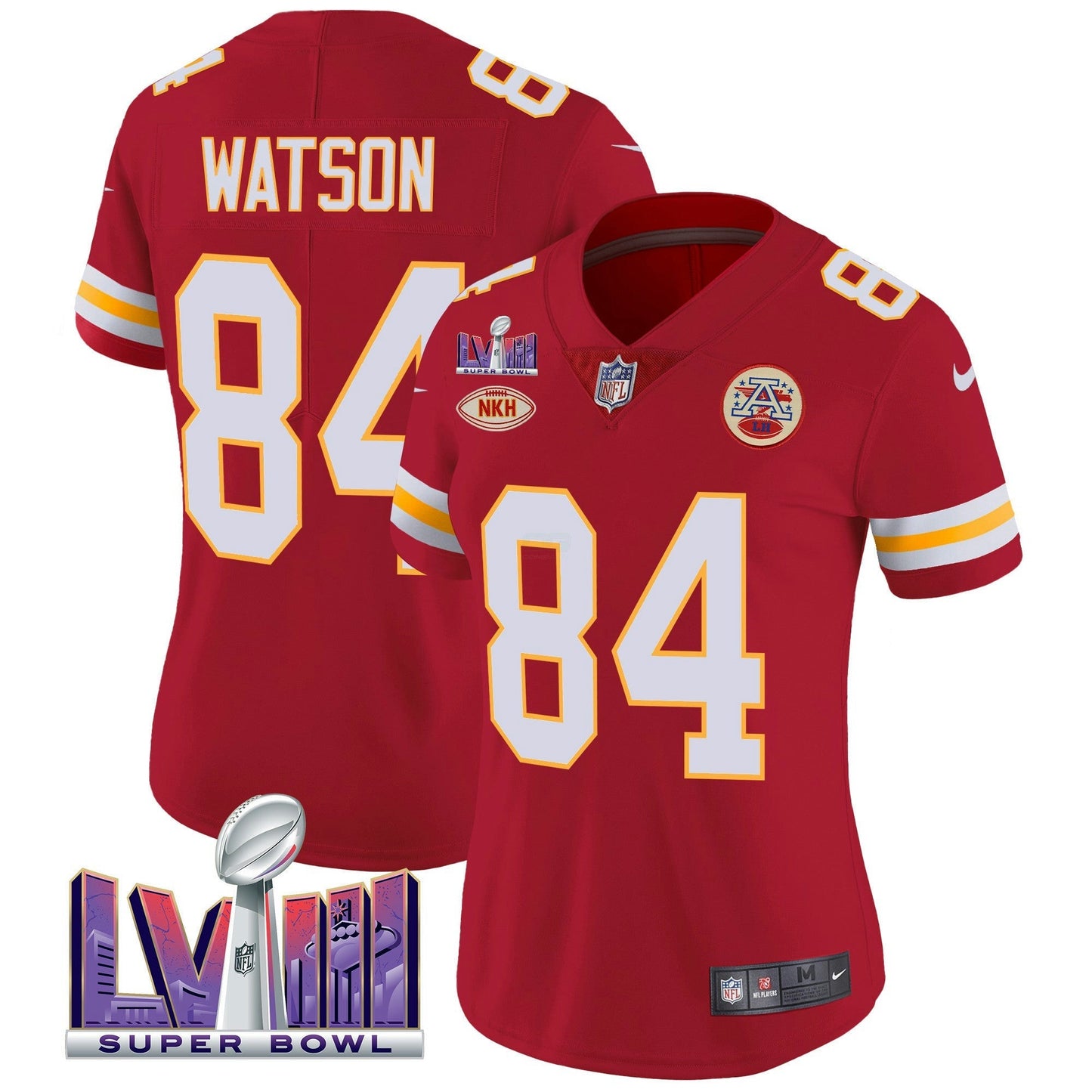 Camisa NFL Kansas City Chiefs Women’s Super Bowl LVIII Patch Vapor Jersey V2