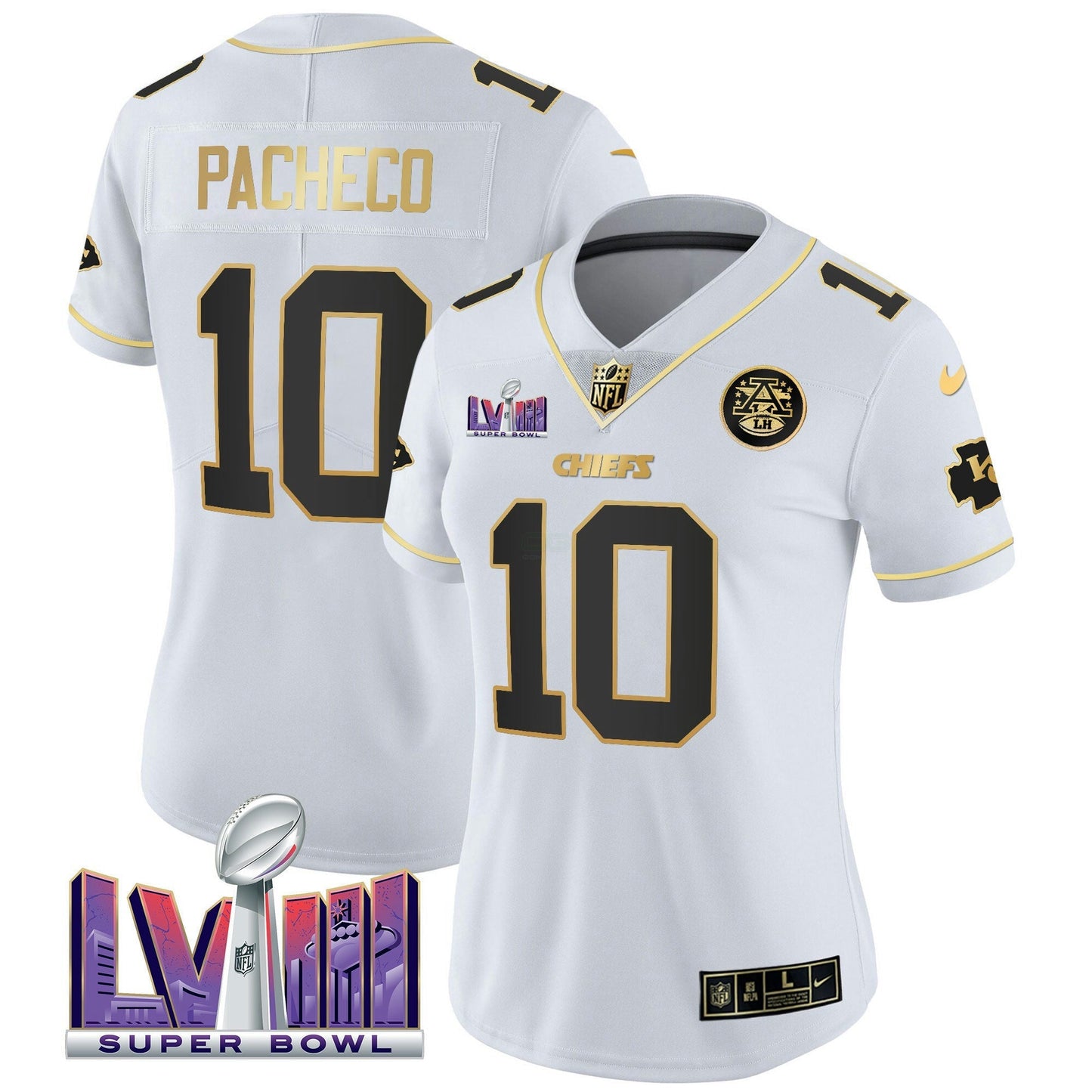 Camisa NFL Women’s Super Bowl LVIII Patch Vapor Jersey V4