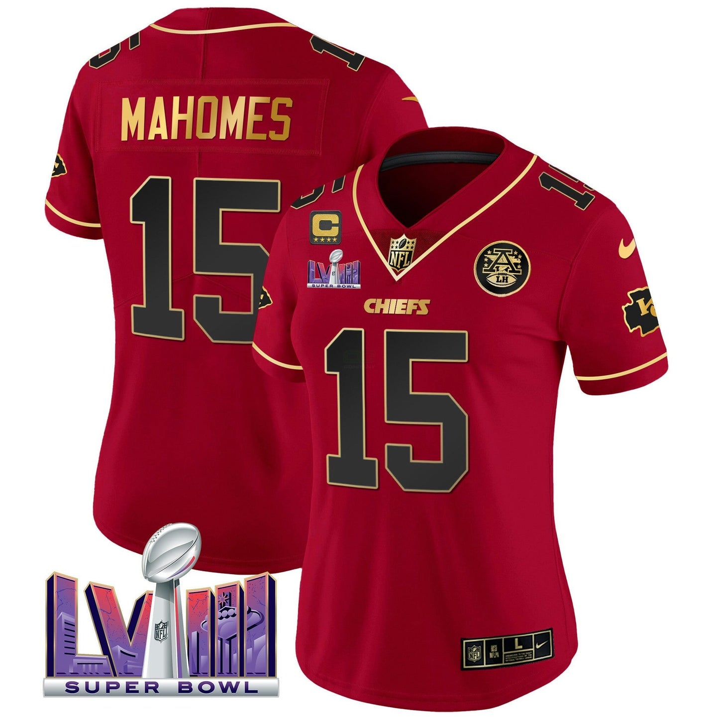 Camisa NFL Women’s Super Bowl LVIII Patch Vapor Jersey V4