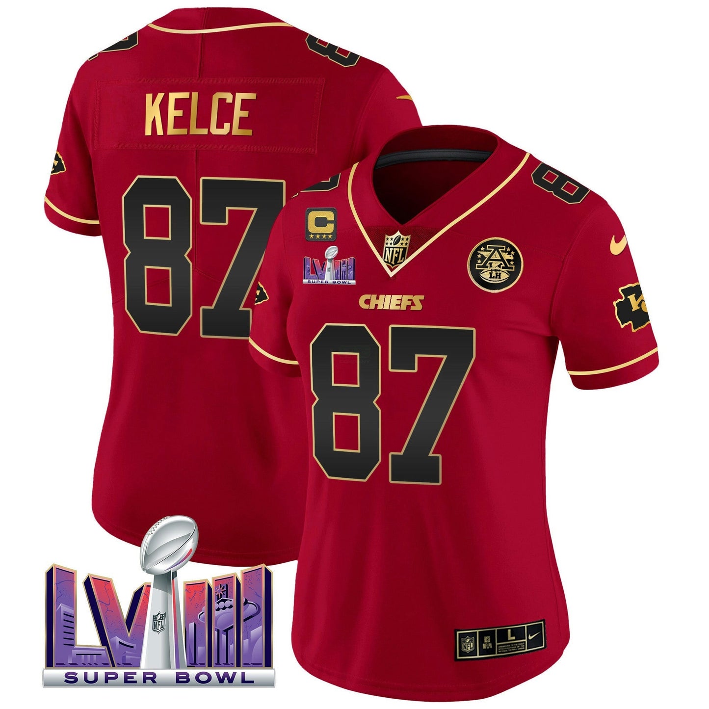 Camisa NFL Women’s Super Bowl LVIII Patch Vapor Jersey V4