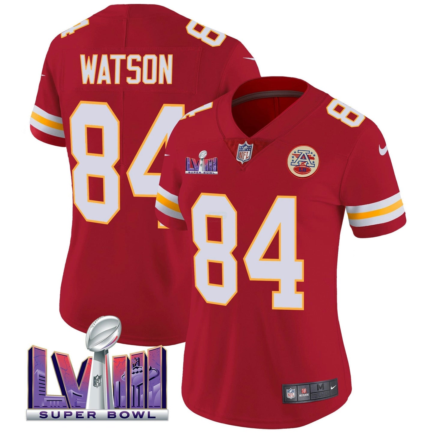 Camisa NFL Kansas City Chiefs Women’s Super Bowl LVIII Patch Vapor Jersey